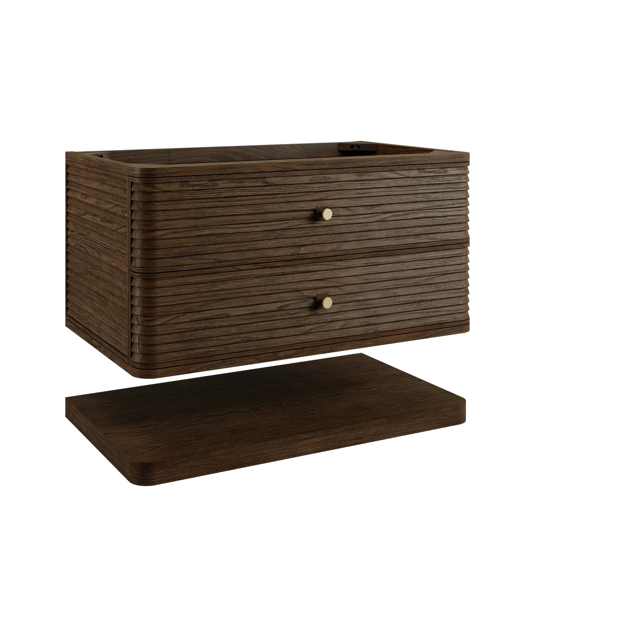 36" Allamari Single Vanity in Sable by James Martin Vanities-Victorian Silver Silestone 18
