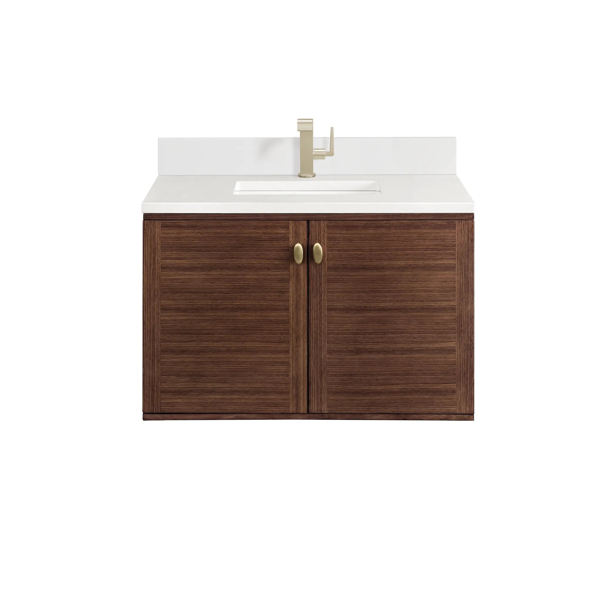 36" Amberly Single Vanity in Mid - Century Walnut by James Martin Vanities - AURA Modern Home