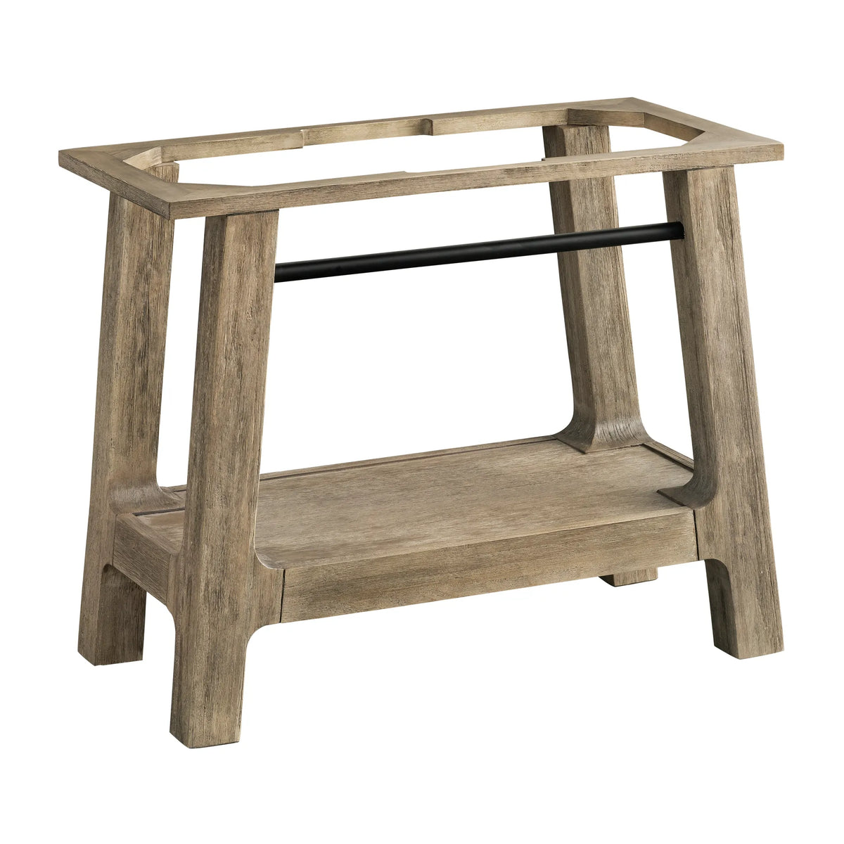 36" Auburn Single Sink Console in Weathered Timber-Matte Black image 2