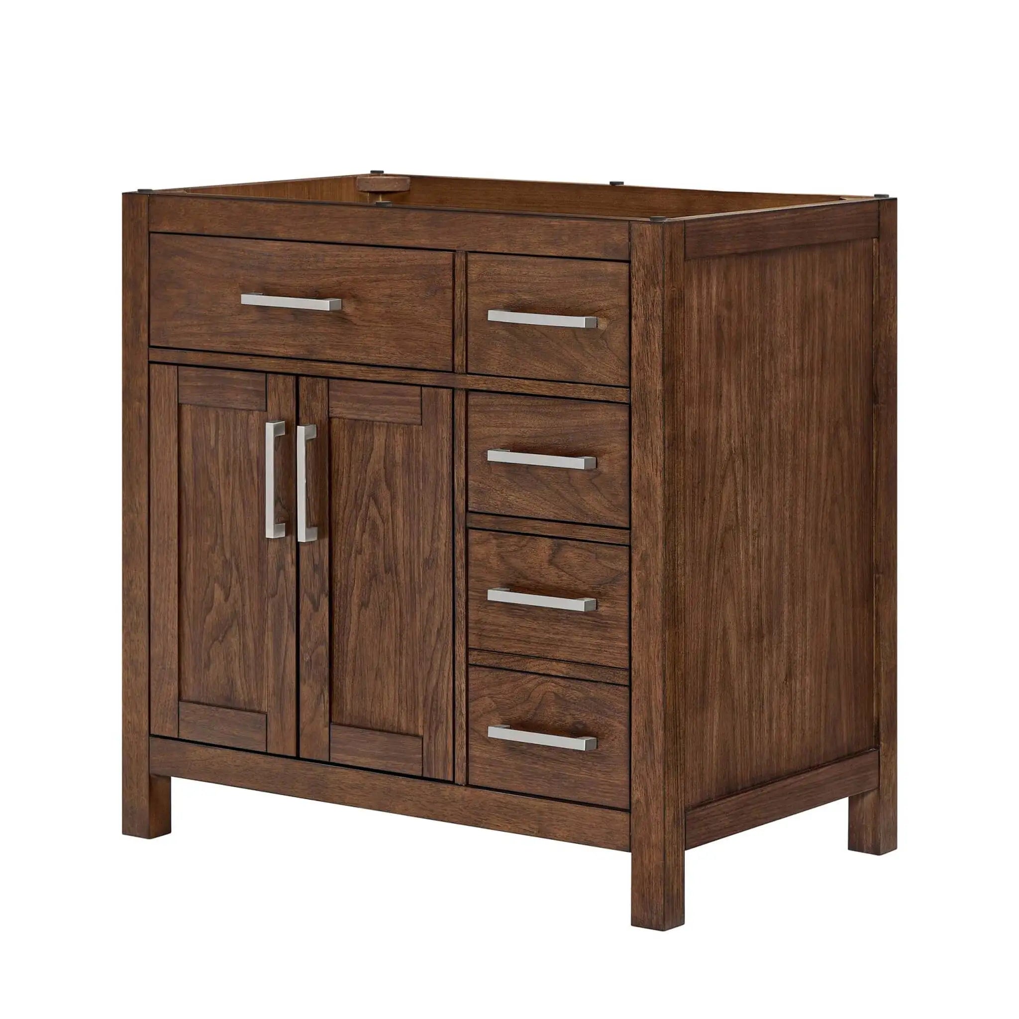 36-beckett-single-bathroom-vanity-offset-in-dark-walnut-with-brushed-nickel-trim-cabinet-only-no-sink image