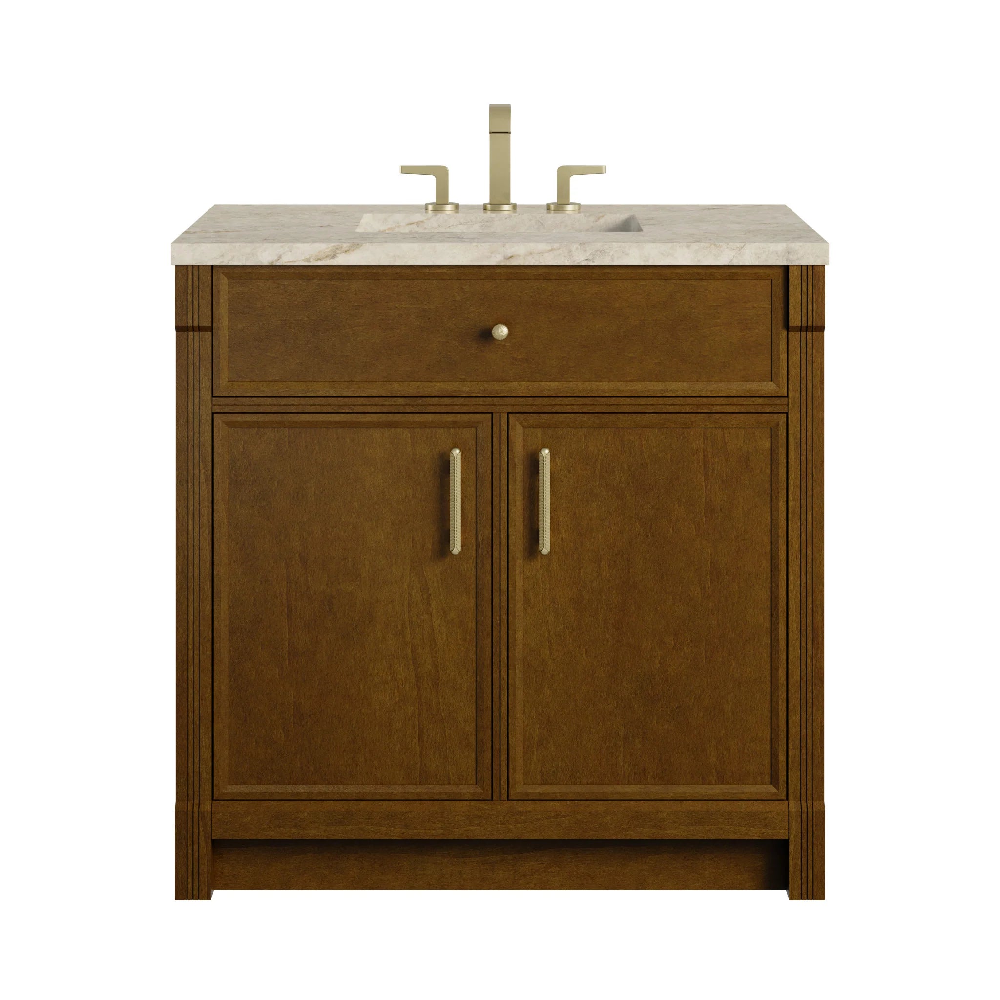 36" Bellshire Single Vanity in Honey Oak by James Martin Vanities-Tajnar Eclos