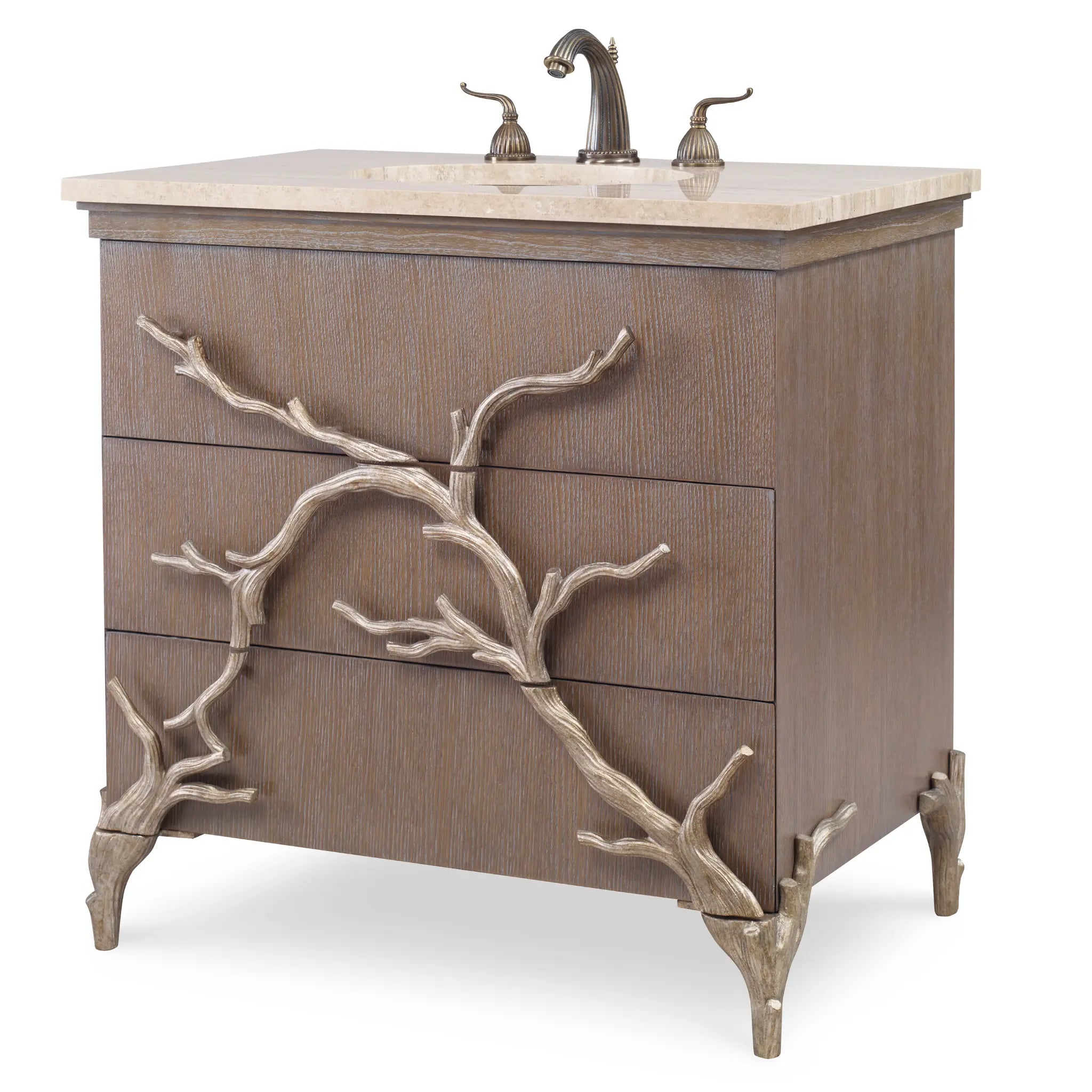 36" Branch Sink Chest - Warm Wood by Ambella Home image 1