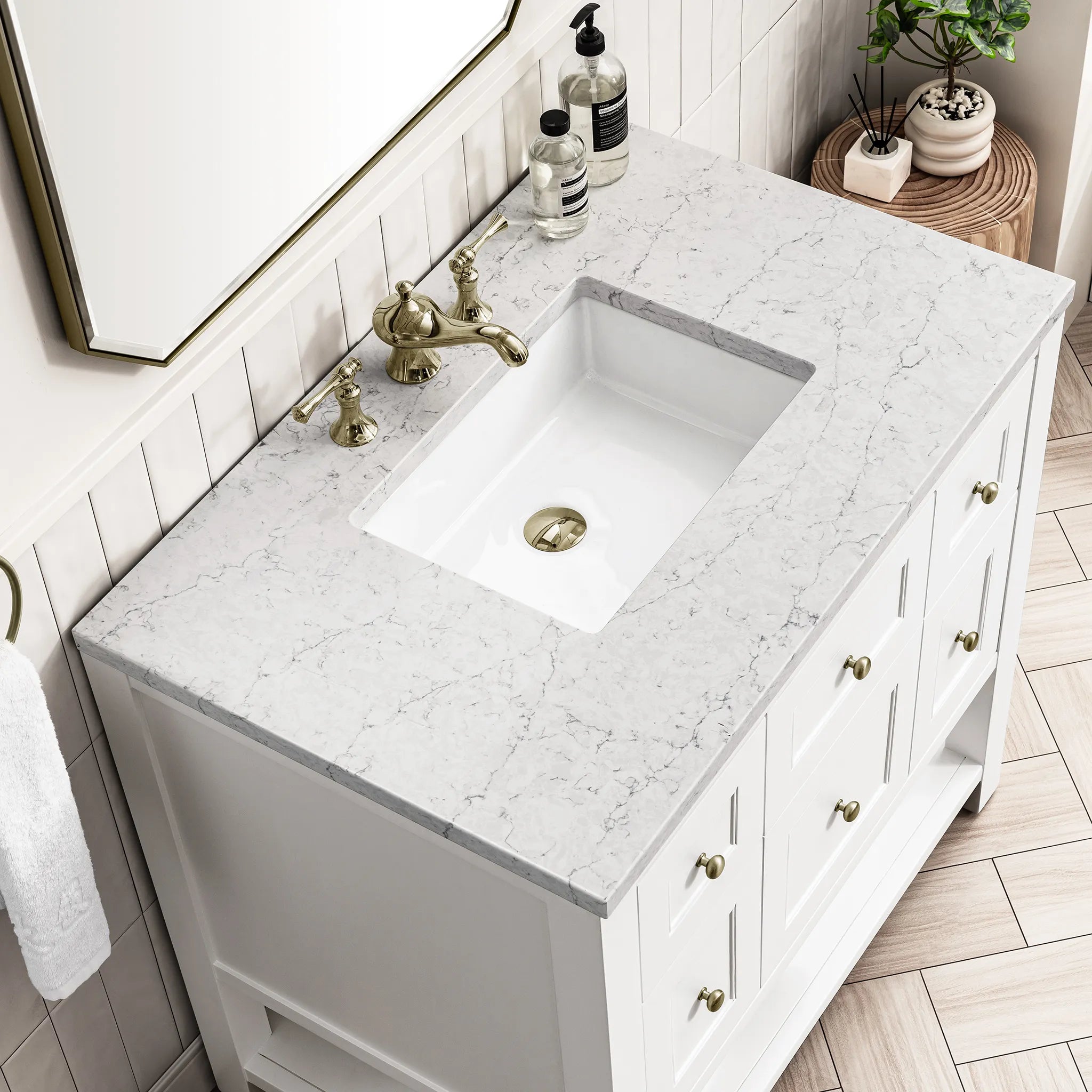 36" Breckenridge Single Vanity in Bright White-Cabinet Only-Not Available image 4
