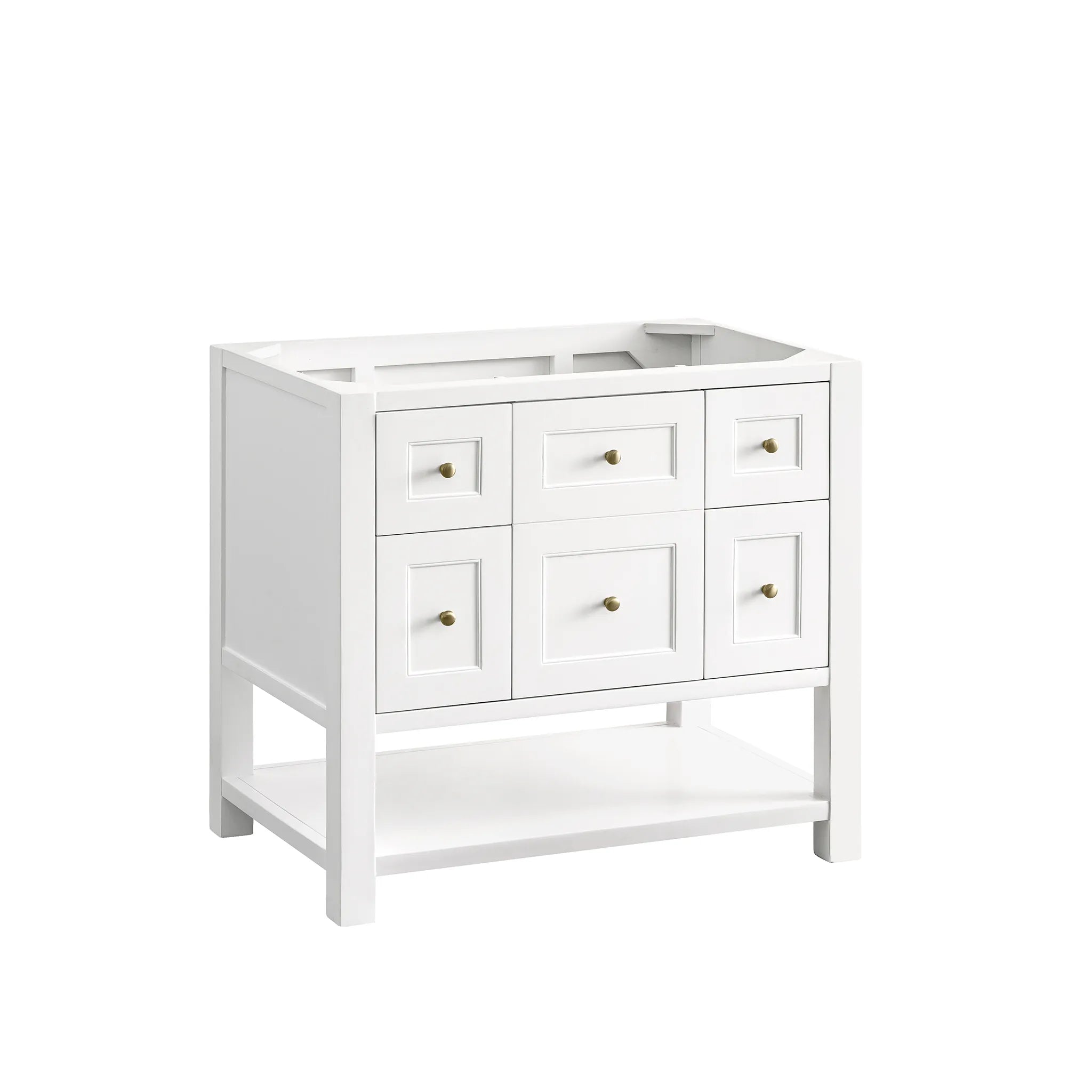 36" Breckenridge Single Vanity in Bright White-Cabinet Only-Not Available image