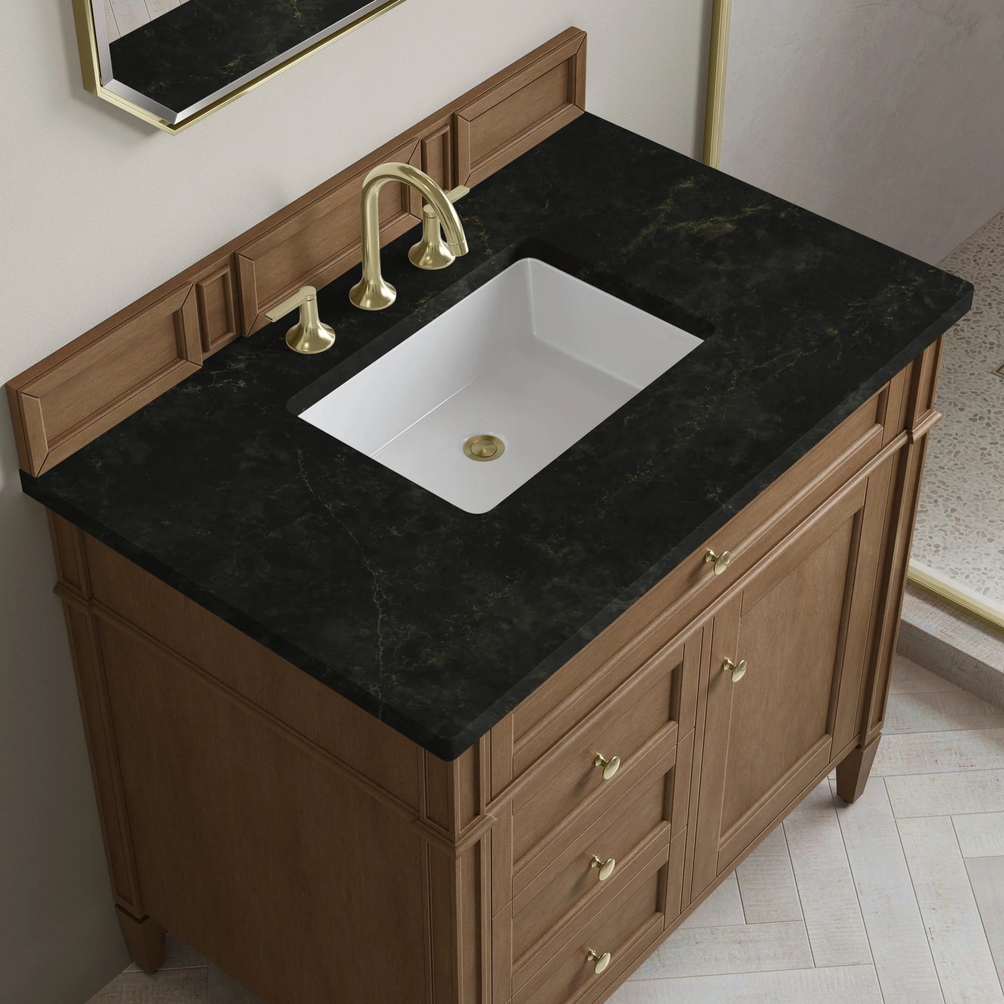 36" Brittany Single Vanity in Pecan by James Martin Vanities-Phantome Eclos 5