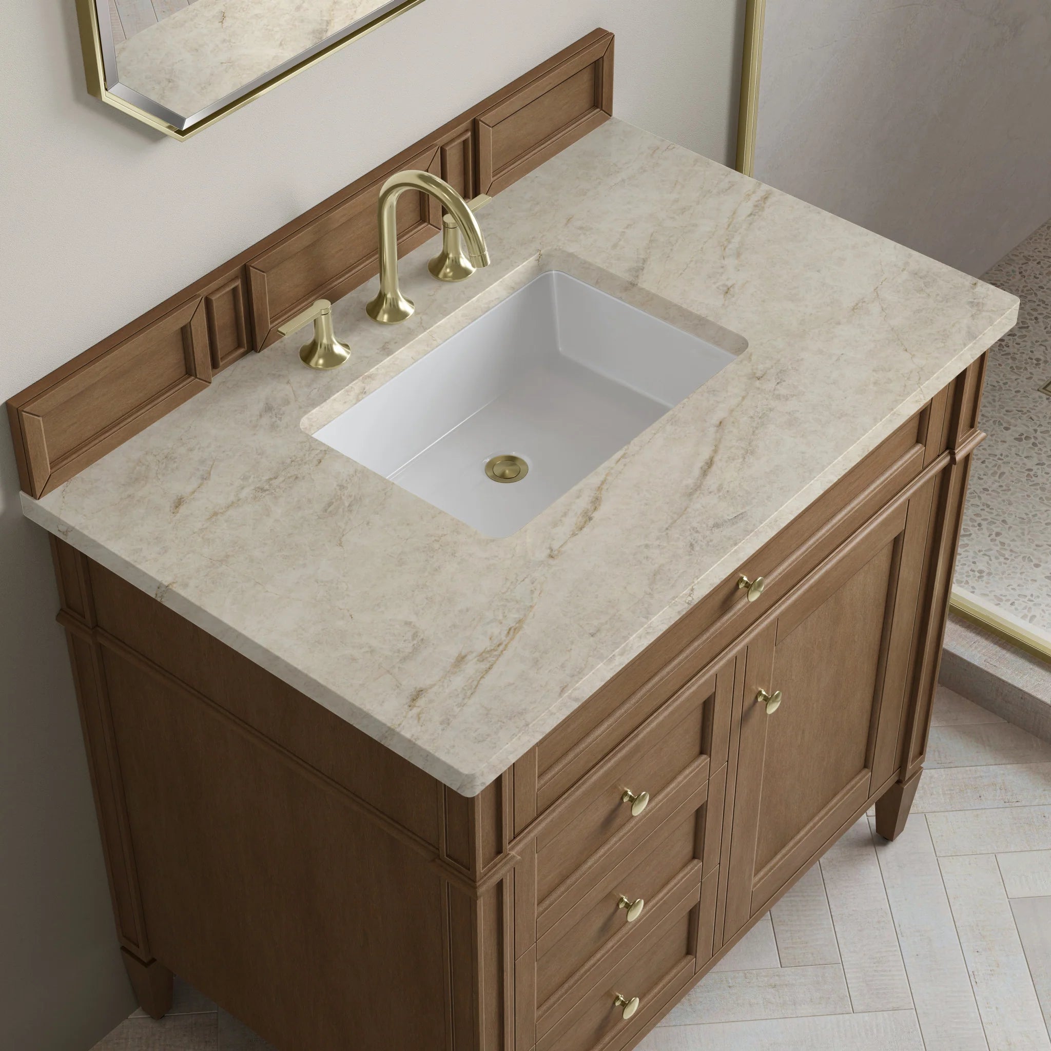 36" Brittany Single Vanity in Pecan by James Martin Vanities-Tajnar Eclos 5