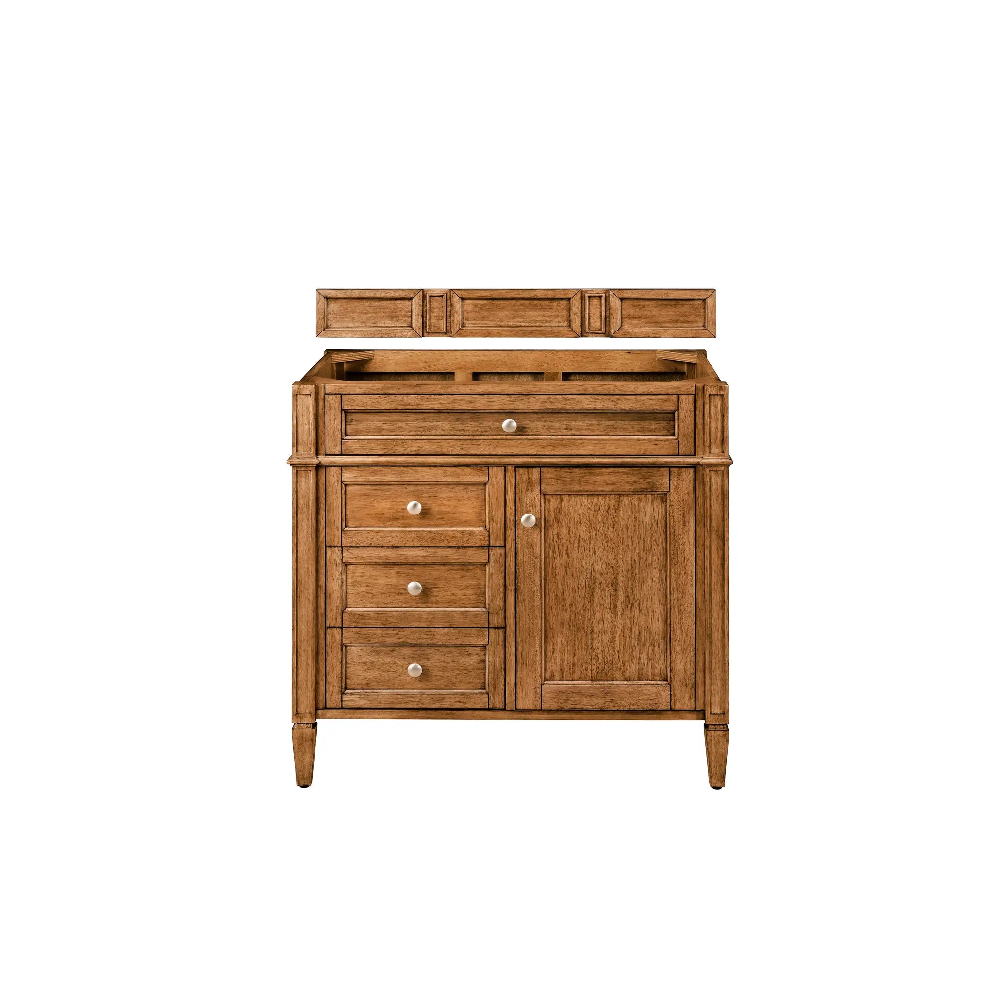 36" Brittany Single Vanity in Saddle Brown-Cabinet Only-Not Available image