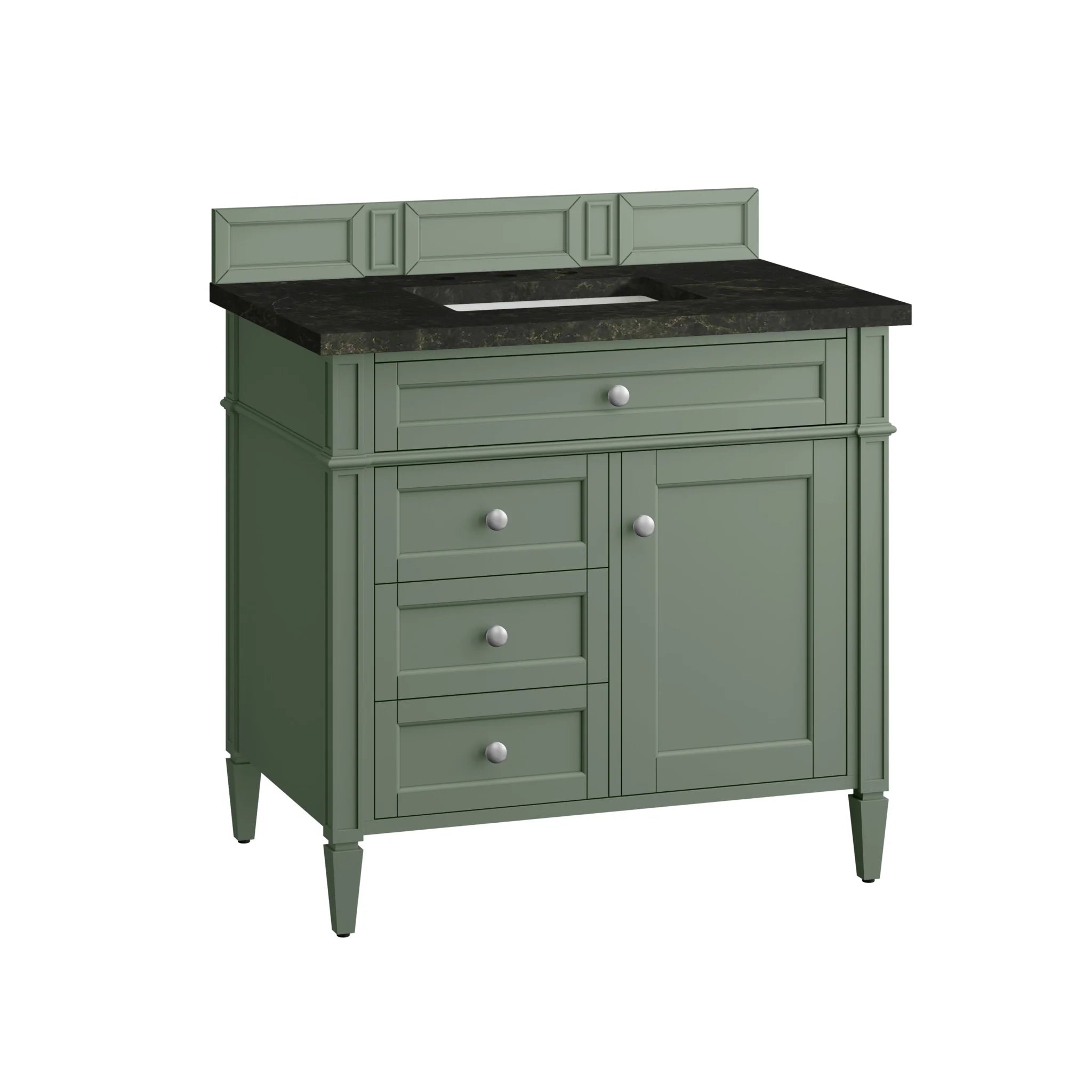 36-brittany-single-vanity-in-smokey-celadon-by-james-martin-vanities-phantome-eclos-zero-silica image 1