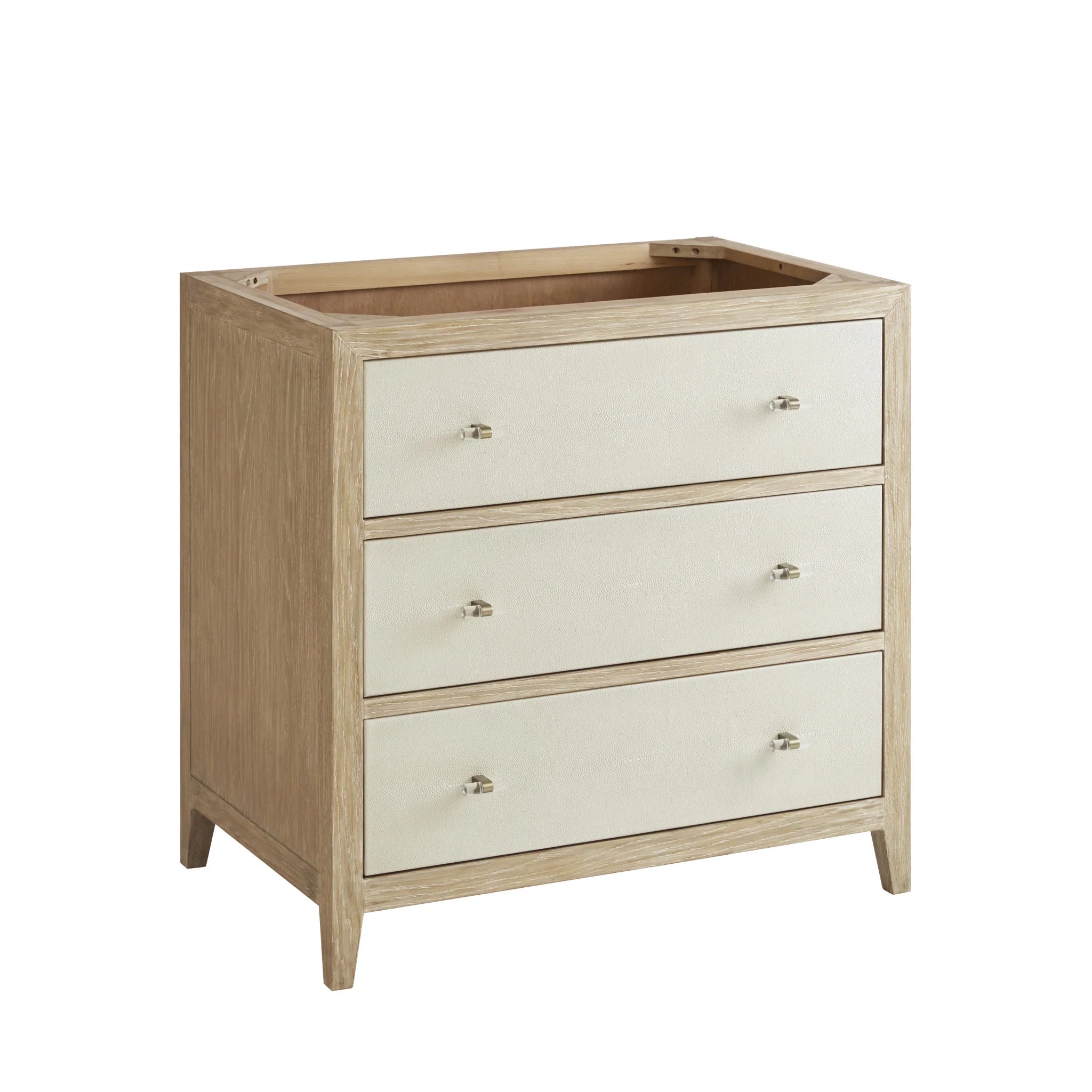 36-celeste-single-vanity-in-sunwashed-oak-with-embossed-shagreen-by-james-martin-vanities-phantome-eclos-zero-silica image 2