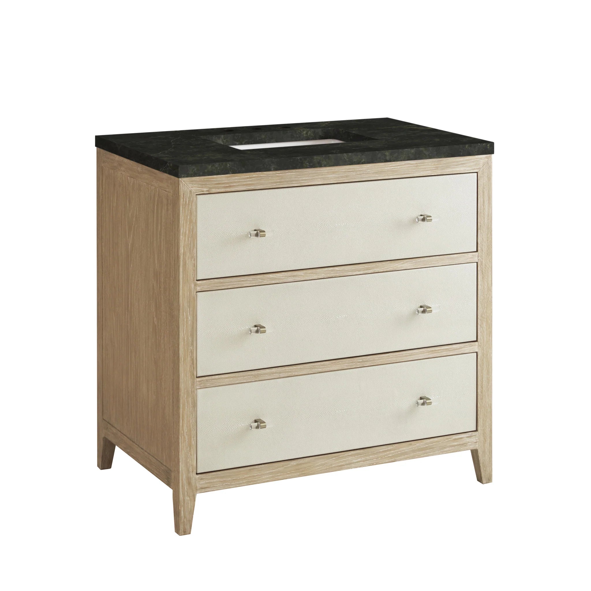 36-celeste-single-vanity-in-sunwashed-oak-with-embossed-shagreen-by-james-martin-vanities-phantome-eclos-zero-silica image 4