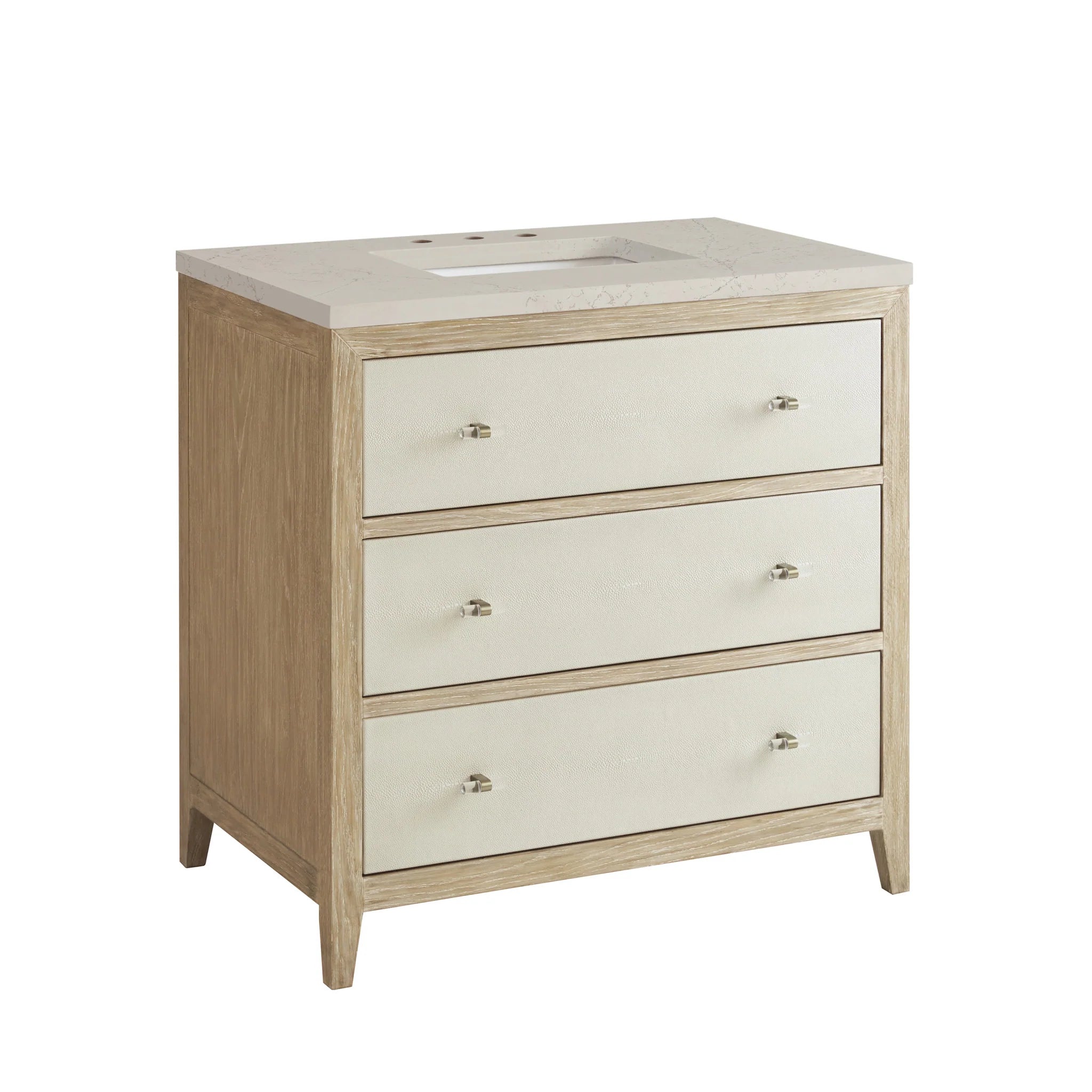 36-celeste-single-vanity-in-sunwashed-oak-with-embossed-shagreen-by-james-martin-vanities-siberian-silestone image 4