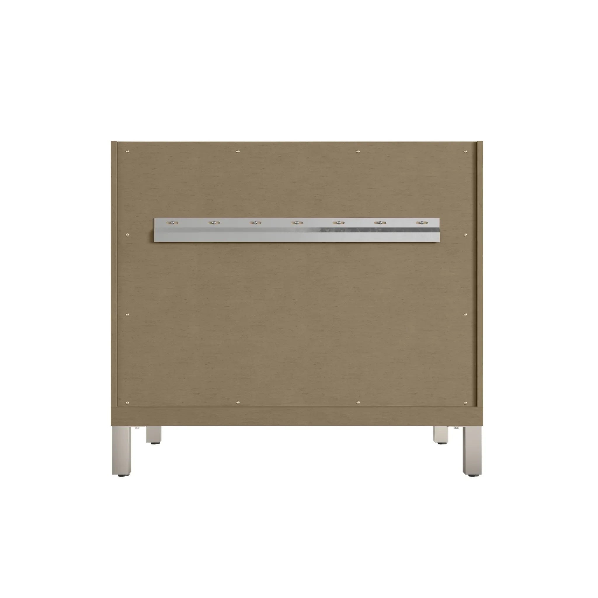 36" Chicago Single Vanity in Walnut Whisper-Charcoal Soapstone Silestone-8" Widespread image 15