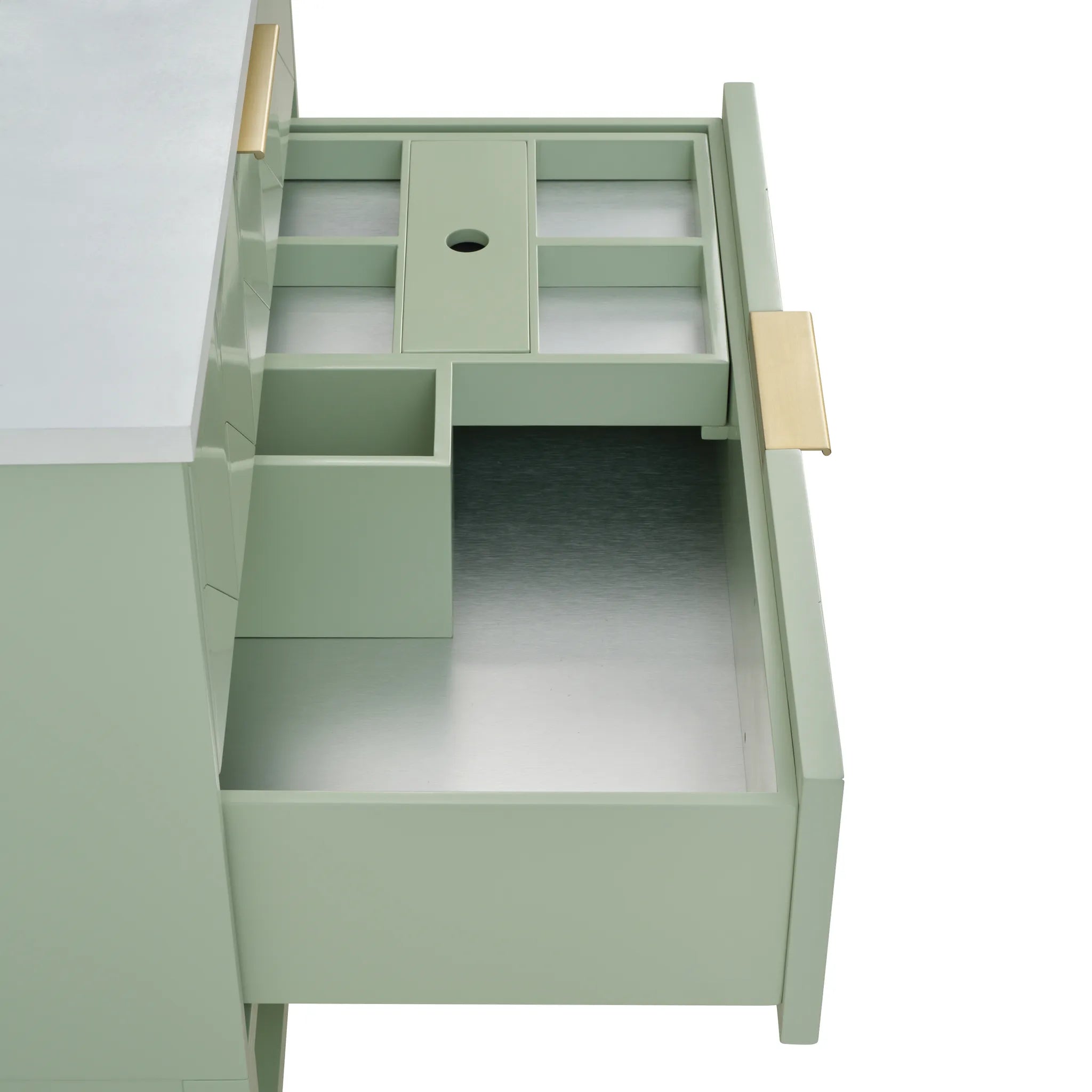 36" Emmeline Single Vanity in Pistachio-Lime Delight Silestone-8" Widespread image 14