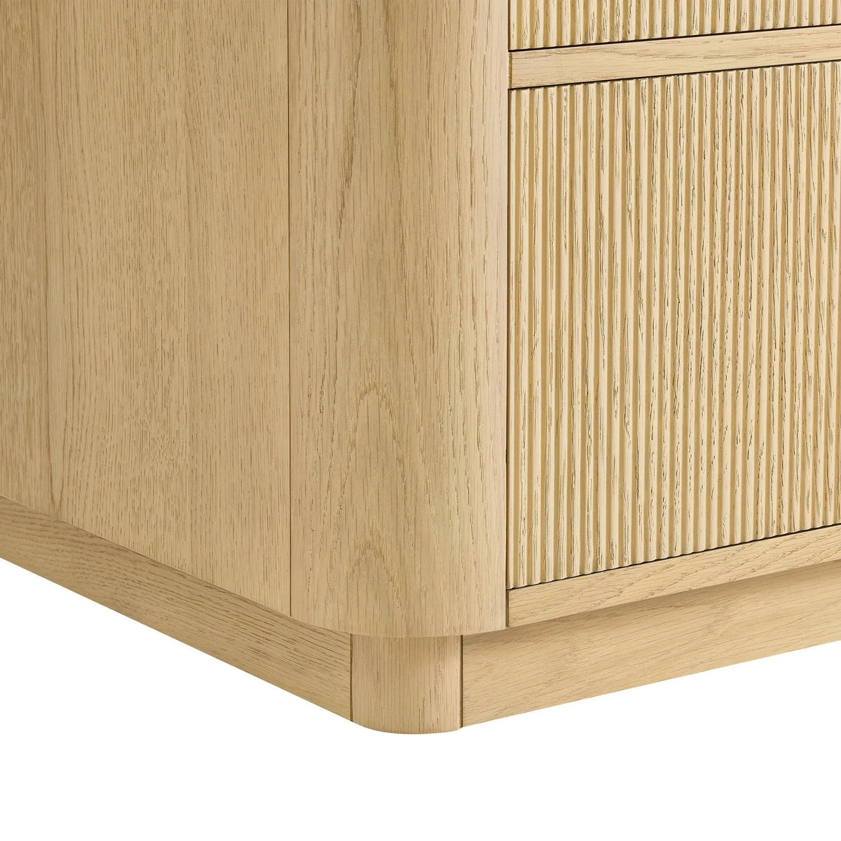 72" Francesca Double Bathroom Vanity Scandinavian Oak Satin Bronze Trim by wyndham View 23
