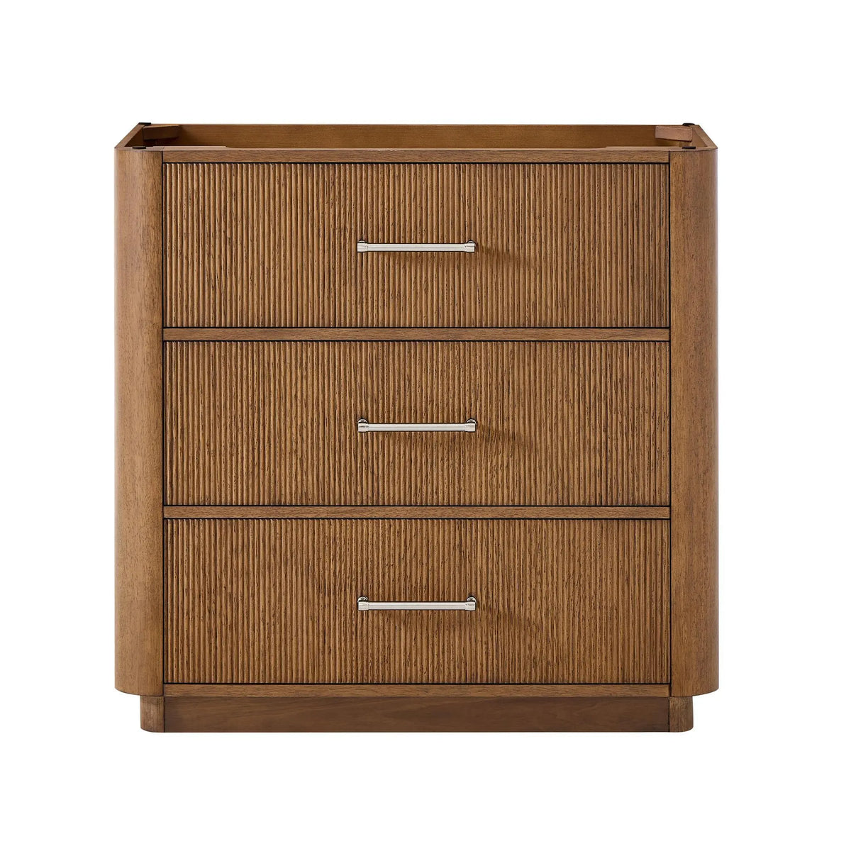 36" Francesca Single Bathroom Vanity Toasted Walnut Brushed Nickel Trim by wyndham View 21