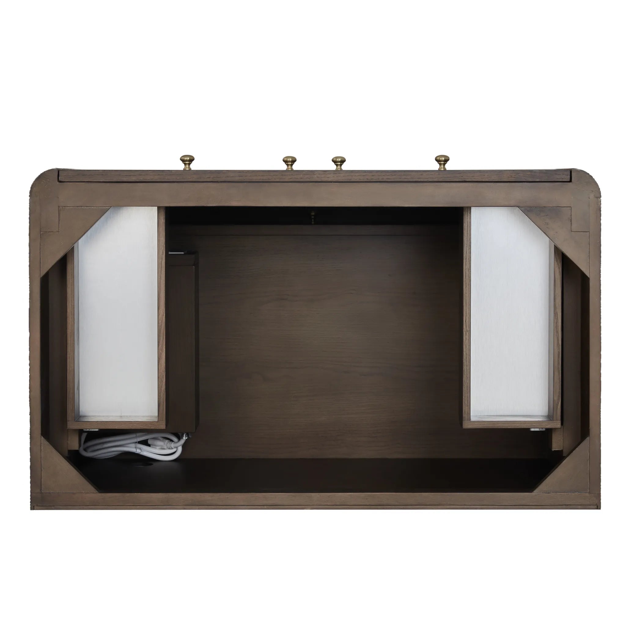 36" Gracyn Single Vanity in Sable-White Zeus Silestone-8" Widespread image 2
