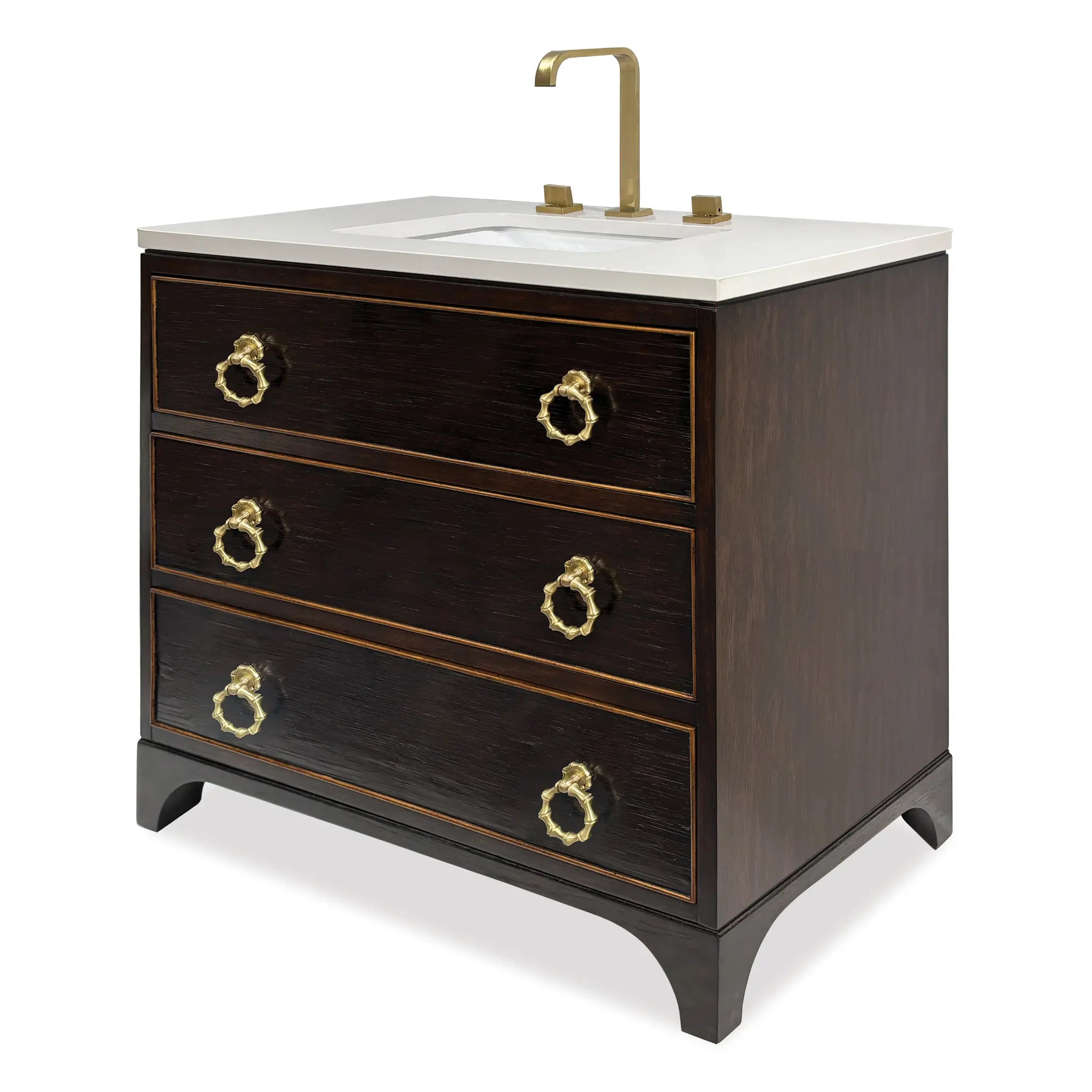 36" Hoxton Sink Chest - Stained Dark by Ambella Home image 1