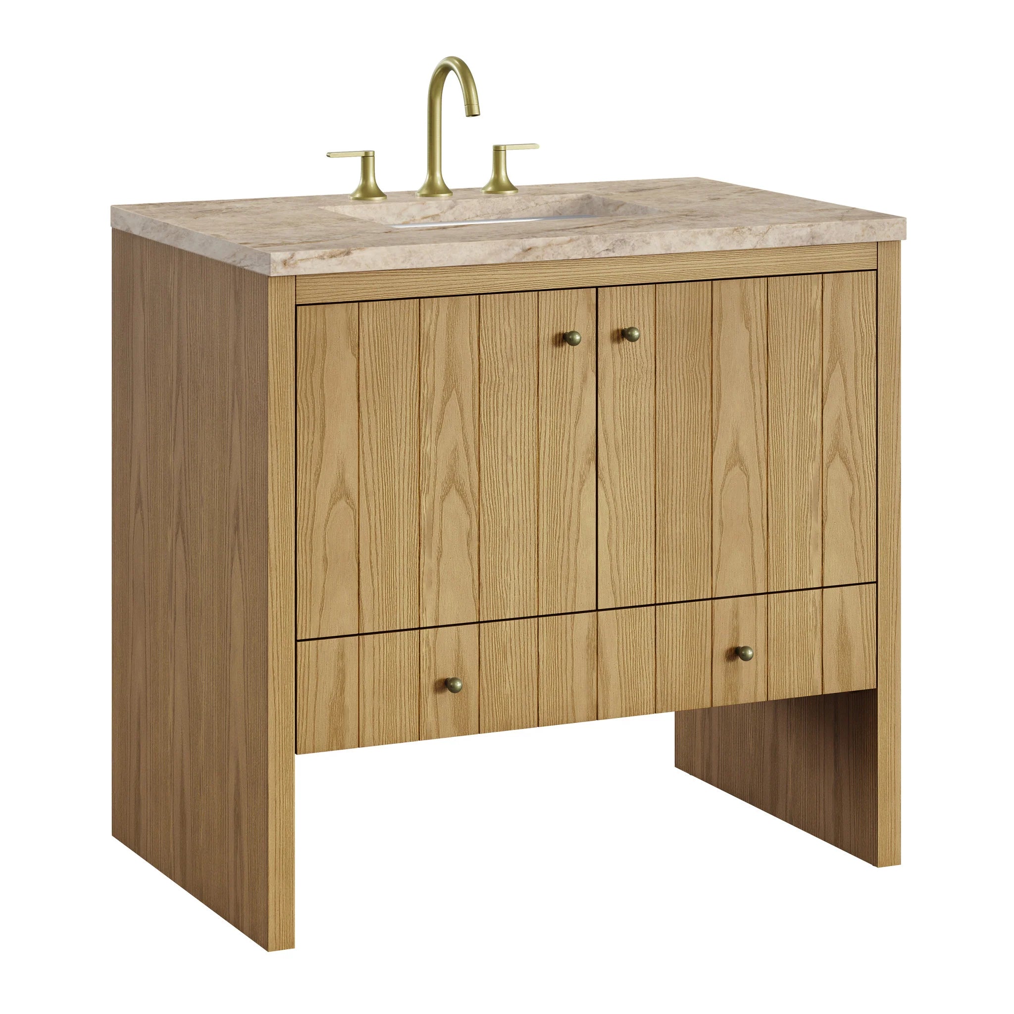 36-hudson-single-vanity-in-light-natural-oak-by-james-martin-vanities-tajnar-eclos-zero-silica image 4