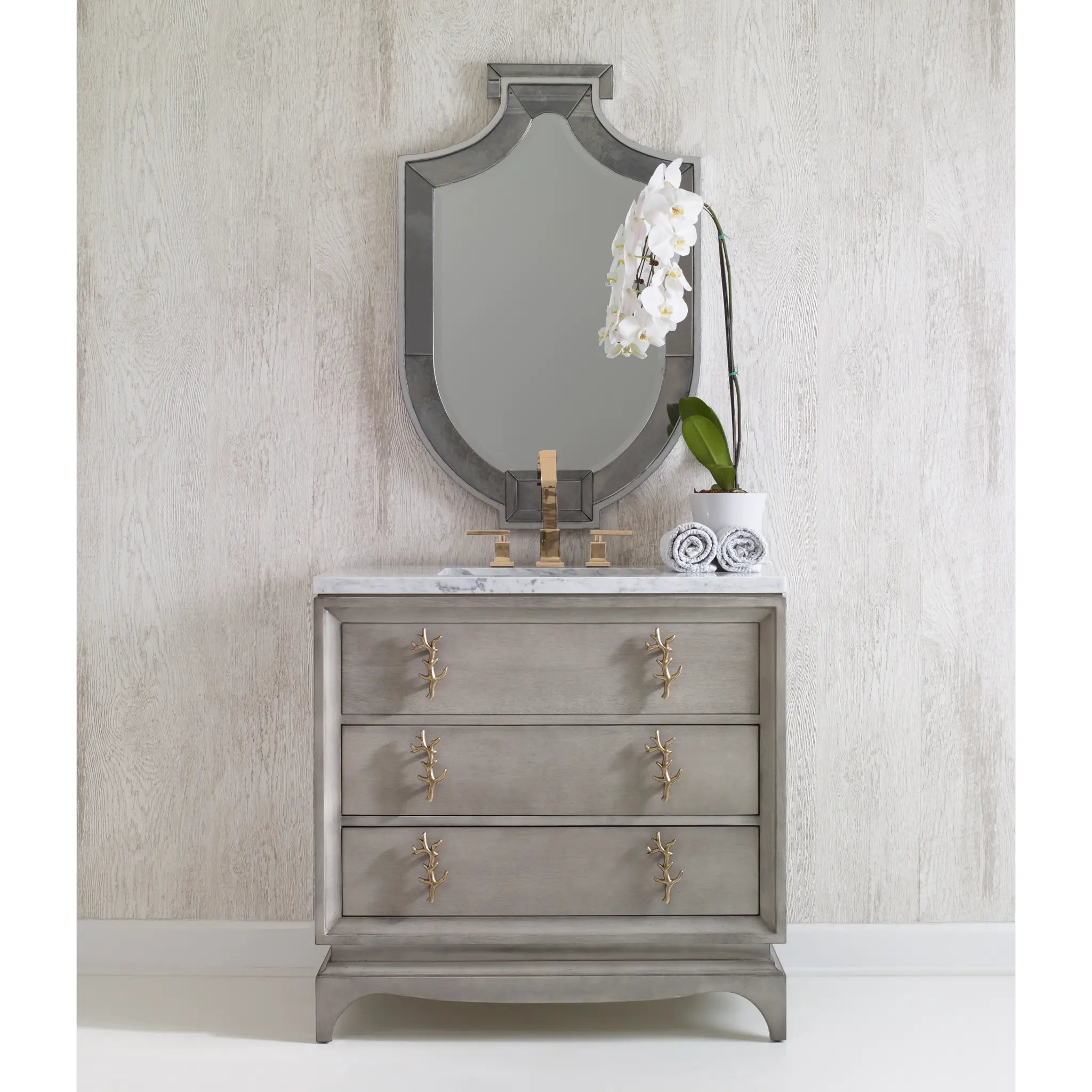 36" Isla Sink Chest - Warm Grey by Ambella Home image 4