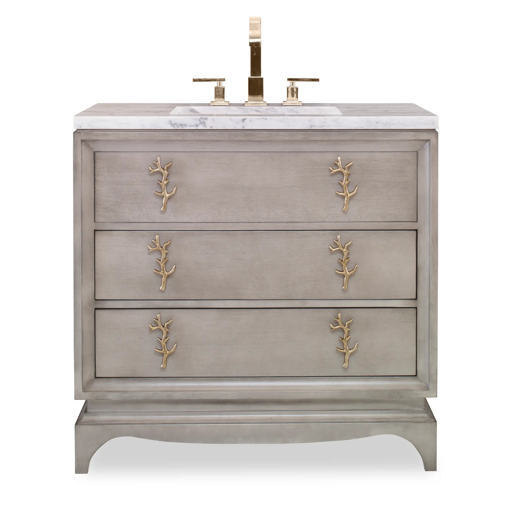 36" Isla Sink Chest - Warm Grey by Ambella Home image
