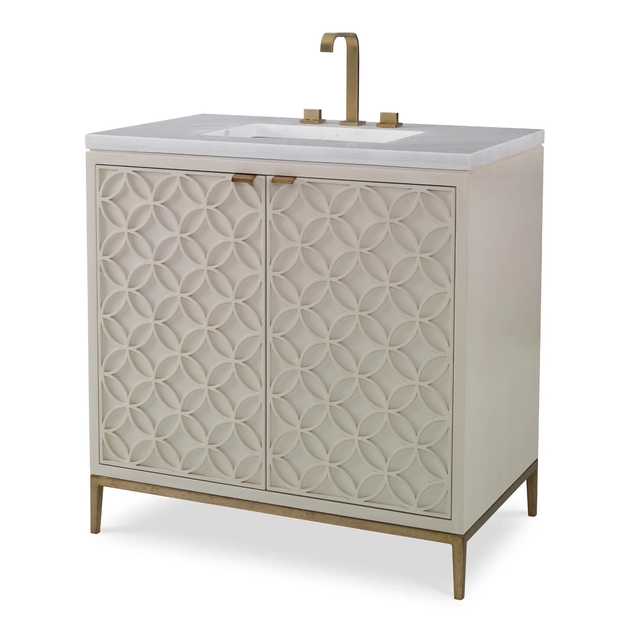 36" Italian Sink Chest - Linen by Ambella Home image 1