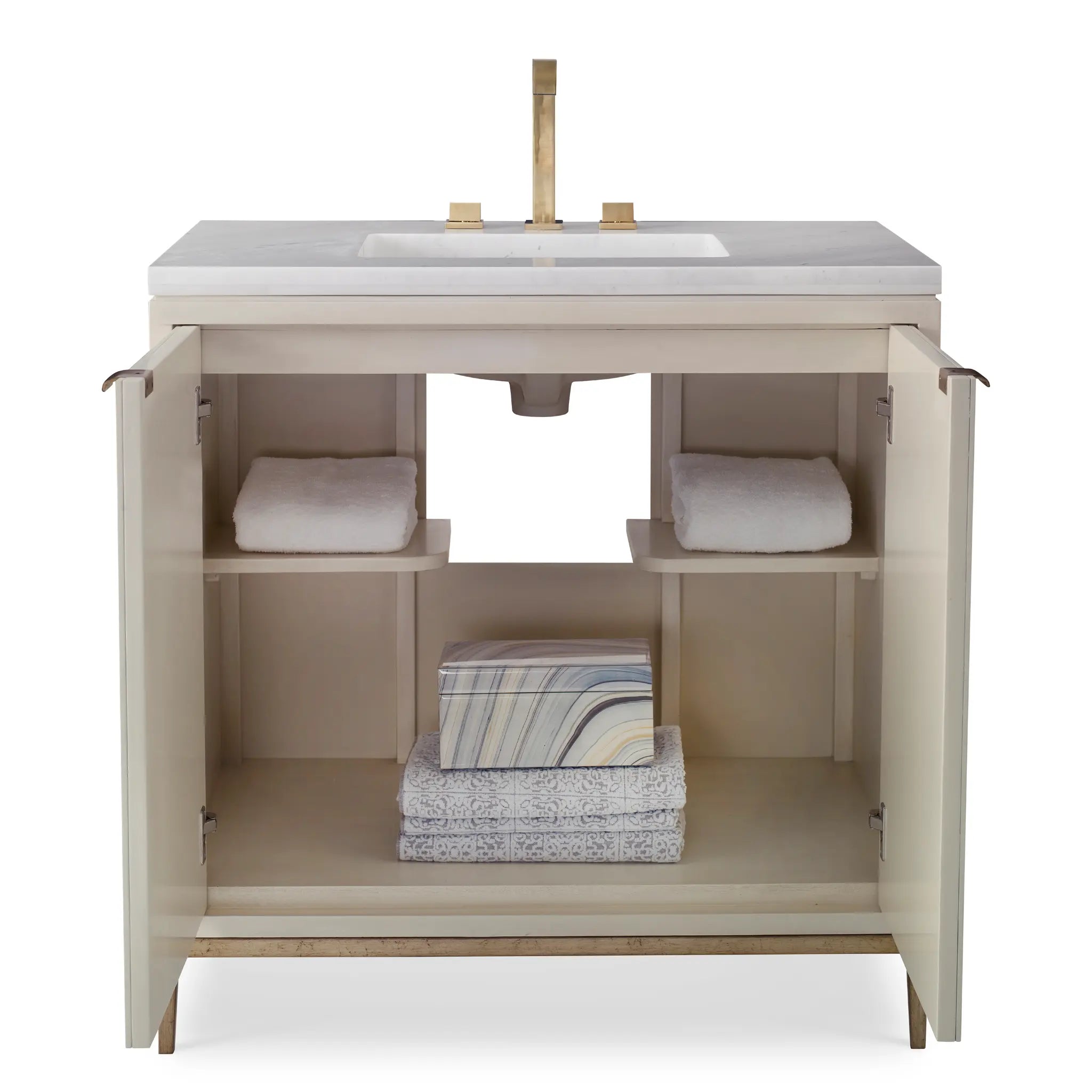 36" Italian Sink Chest - Linen by Ambella Home image 5