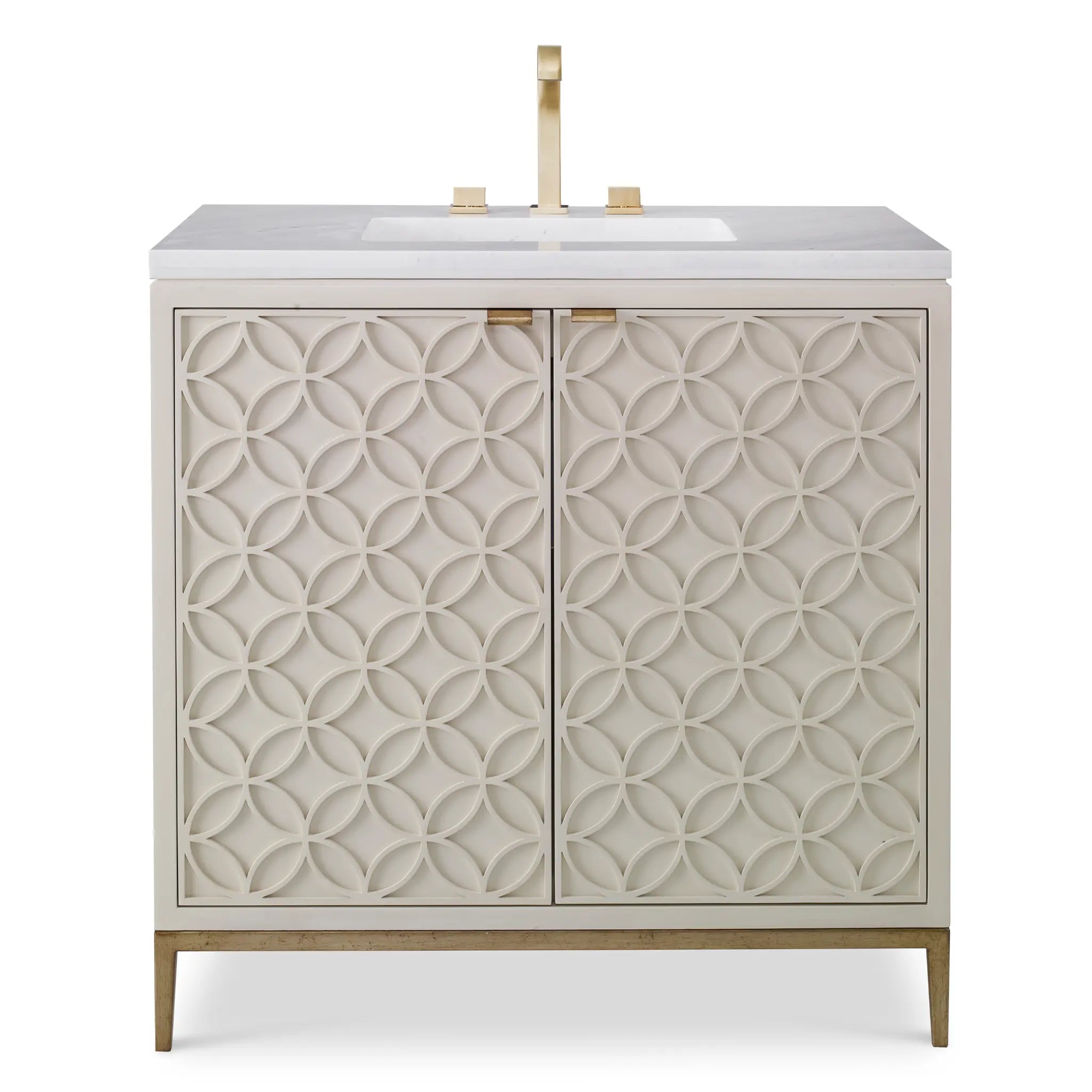 36" Italian Sink Chest - Linen by Ambella Home image
