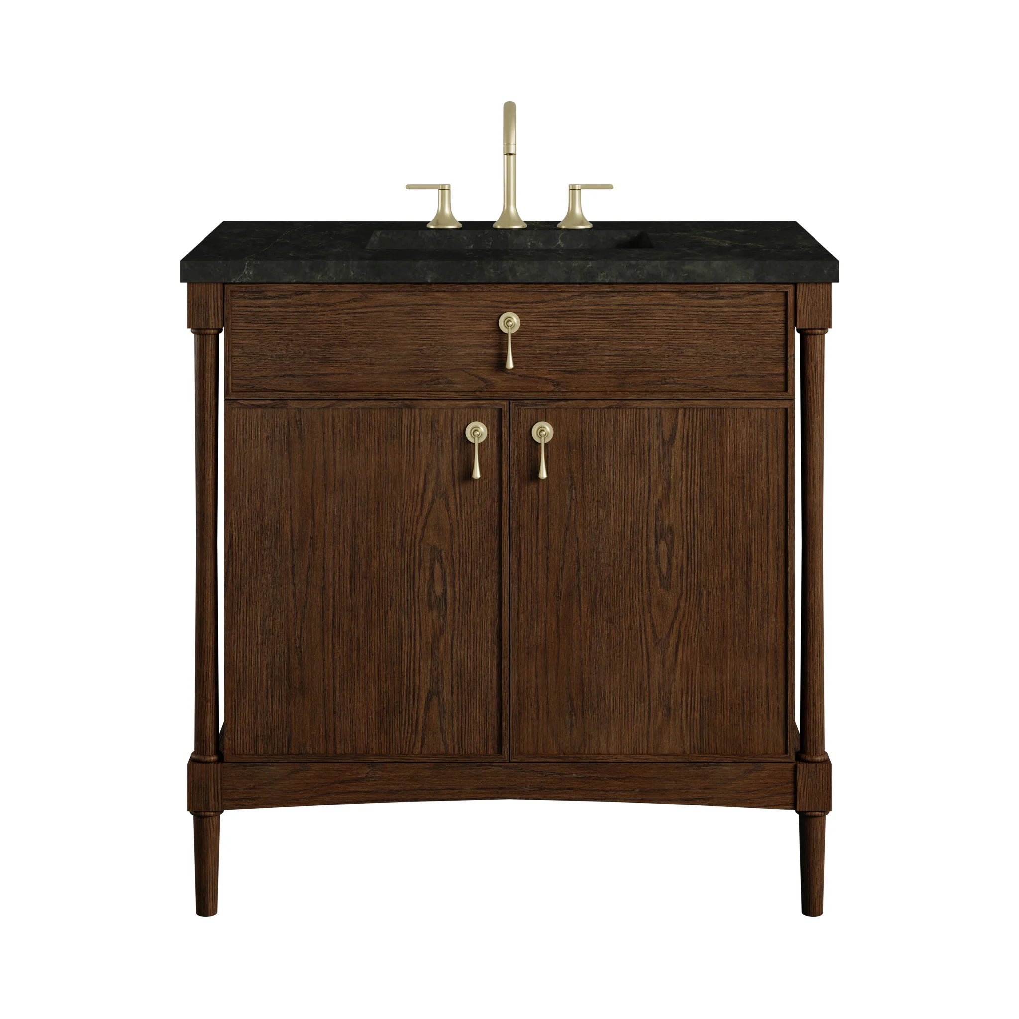 36" Kinnsden Single Vanity in Sable Oak by James Martin Vanities-Phantome Eclos