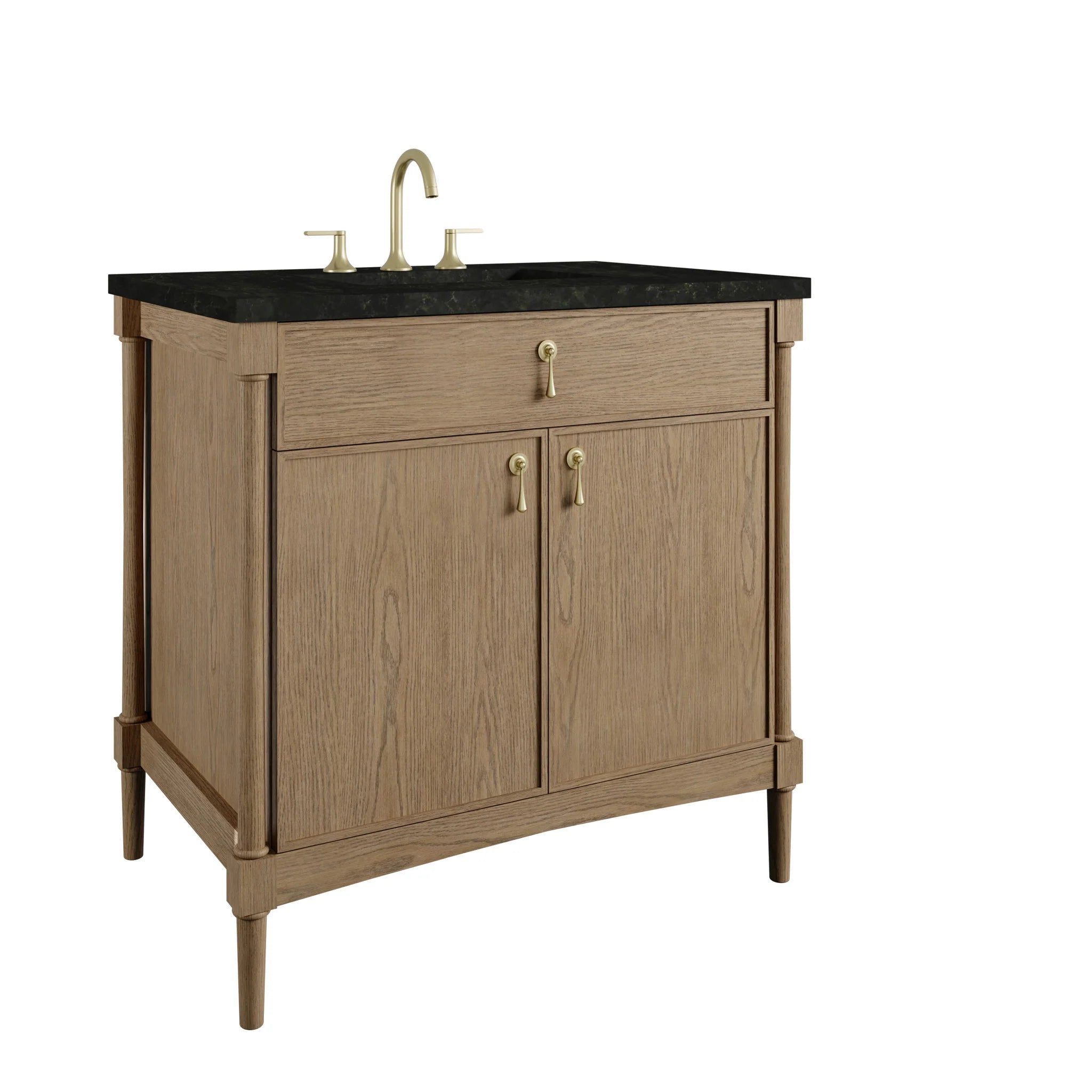36" Kinnsden Single Vanity in Weathered Oak by James Martin Vanities-Phantome Eclos 9