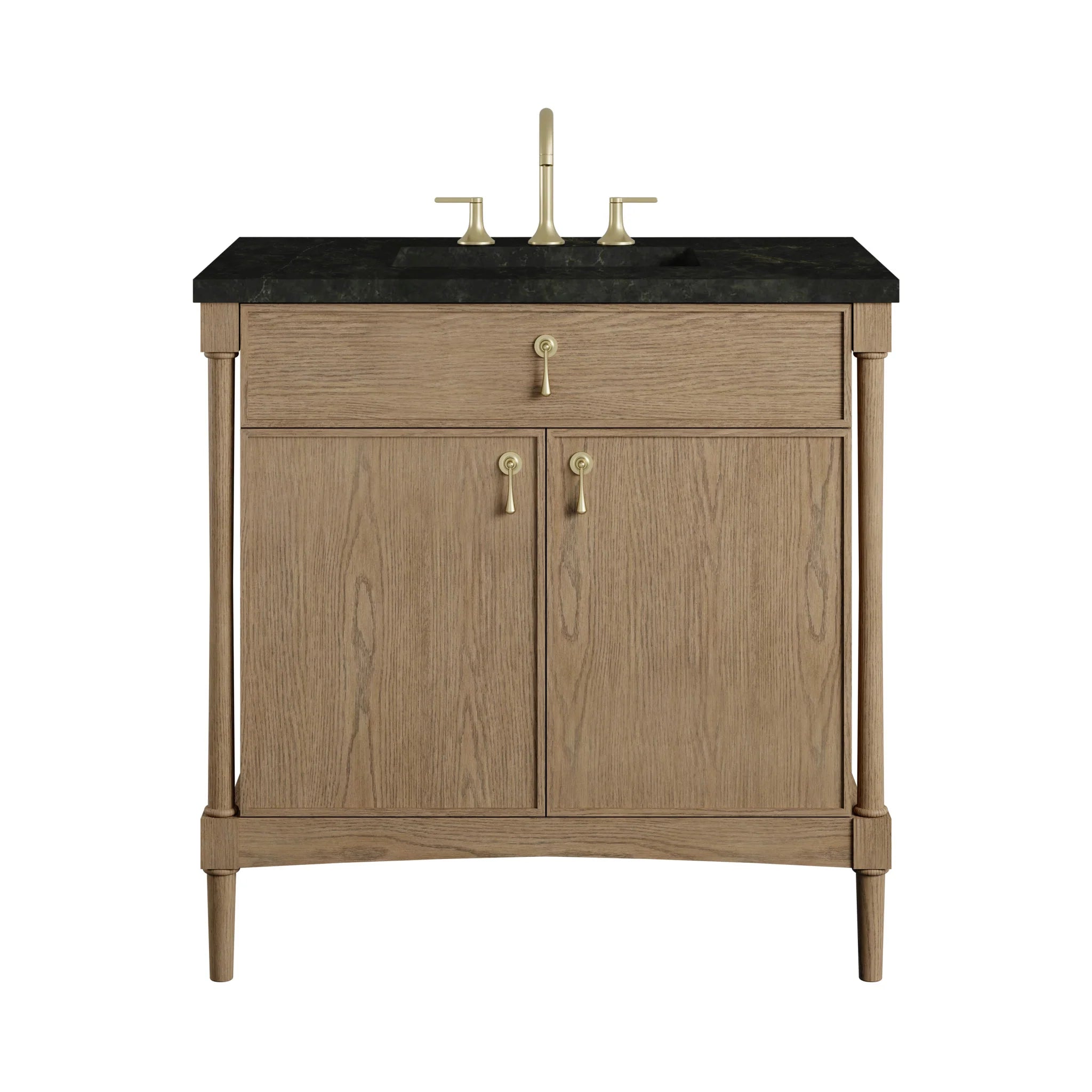 36" Kinnsden Single Vanity in Weathered Oak by James Martin Vanities-Phantome Eclos