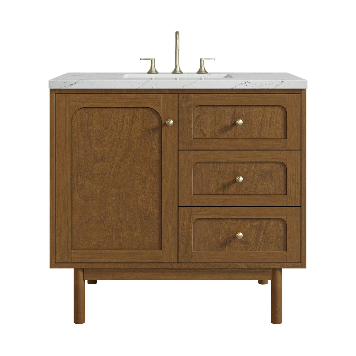 36" Laurent Single Vanity in Light Honey Oak-jmv-Ethereal Noctis Silestone-8" Widespread image 36