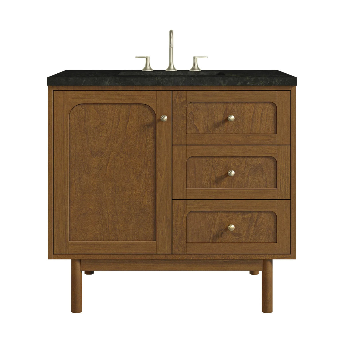 36" Laurent Single Vanity in Light Honey Oak-jmv-Phantome Eclos-8" Widespread image 63