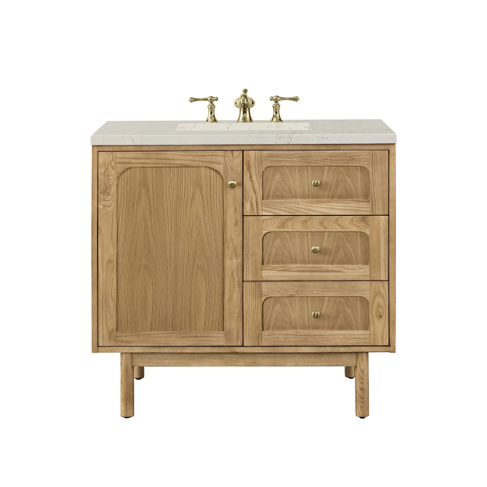 36-laurent-single-vanity-in-light-natural-oak-by-james-martin-vanities-siberian-silestone image 3