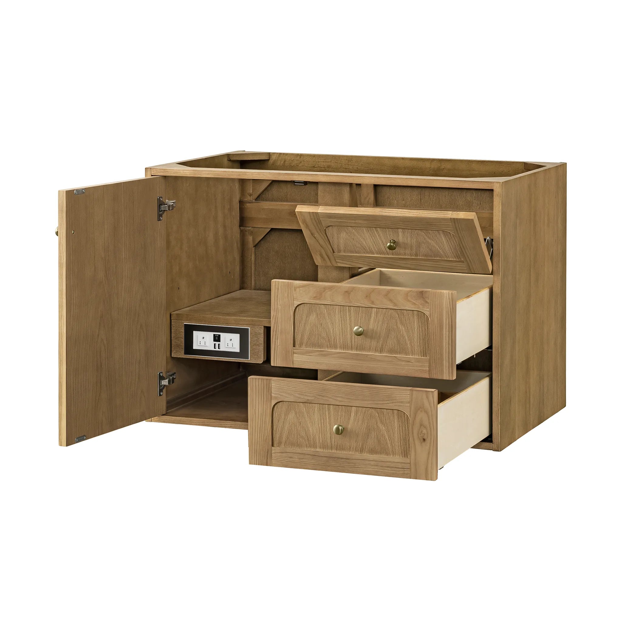 36" Laurent Single Vanity in Light Natural Oak-Cabinet Only-Not Available image 4