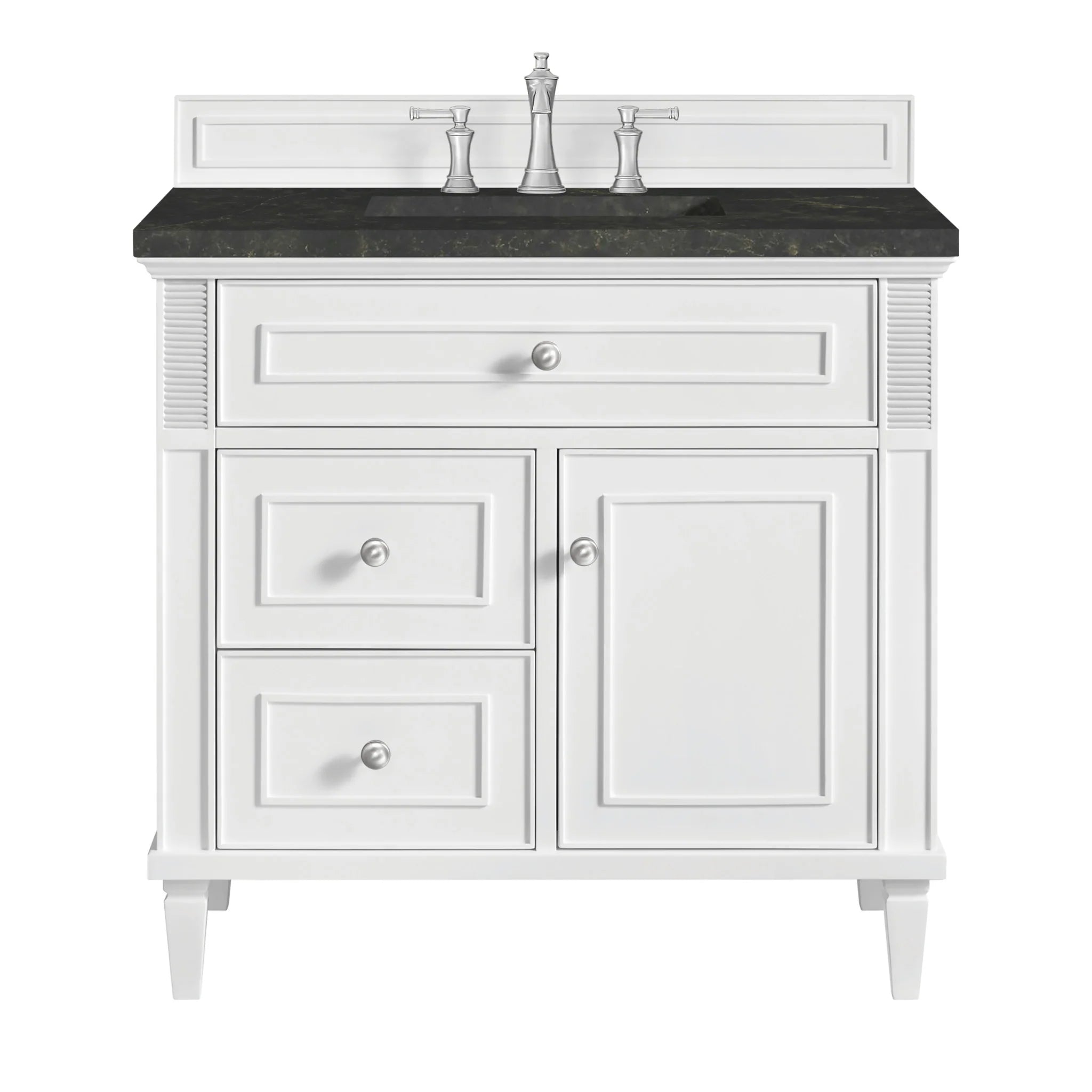 36-lorelai-single-vanity-in-bright-white-by-james-martin-vanities-phantome-eclos-zero-silica image