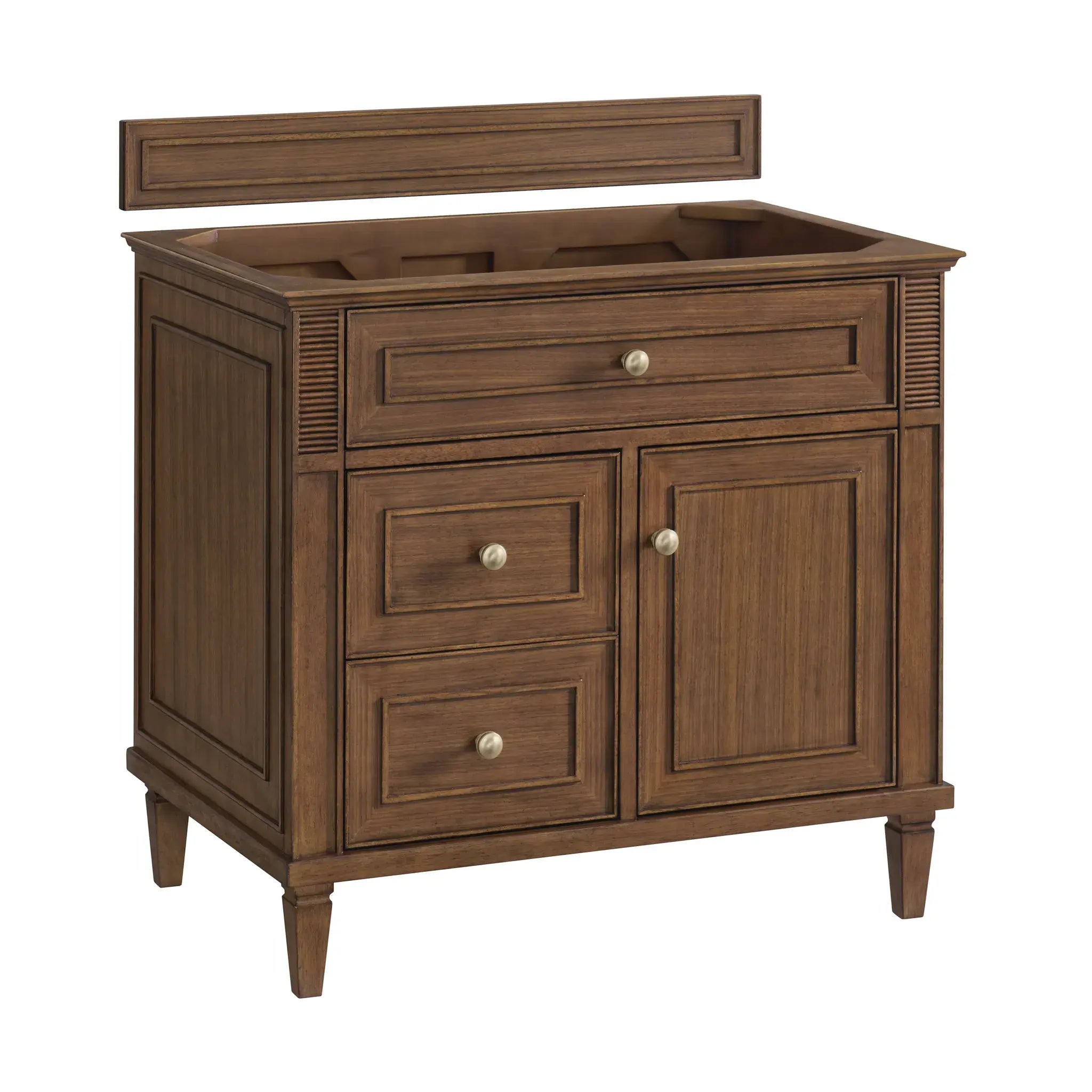 36" Lorelai Single Vanity in Mid-Century Walnut-Cabinet Only-Not Available image