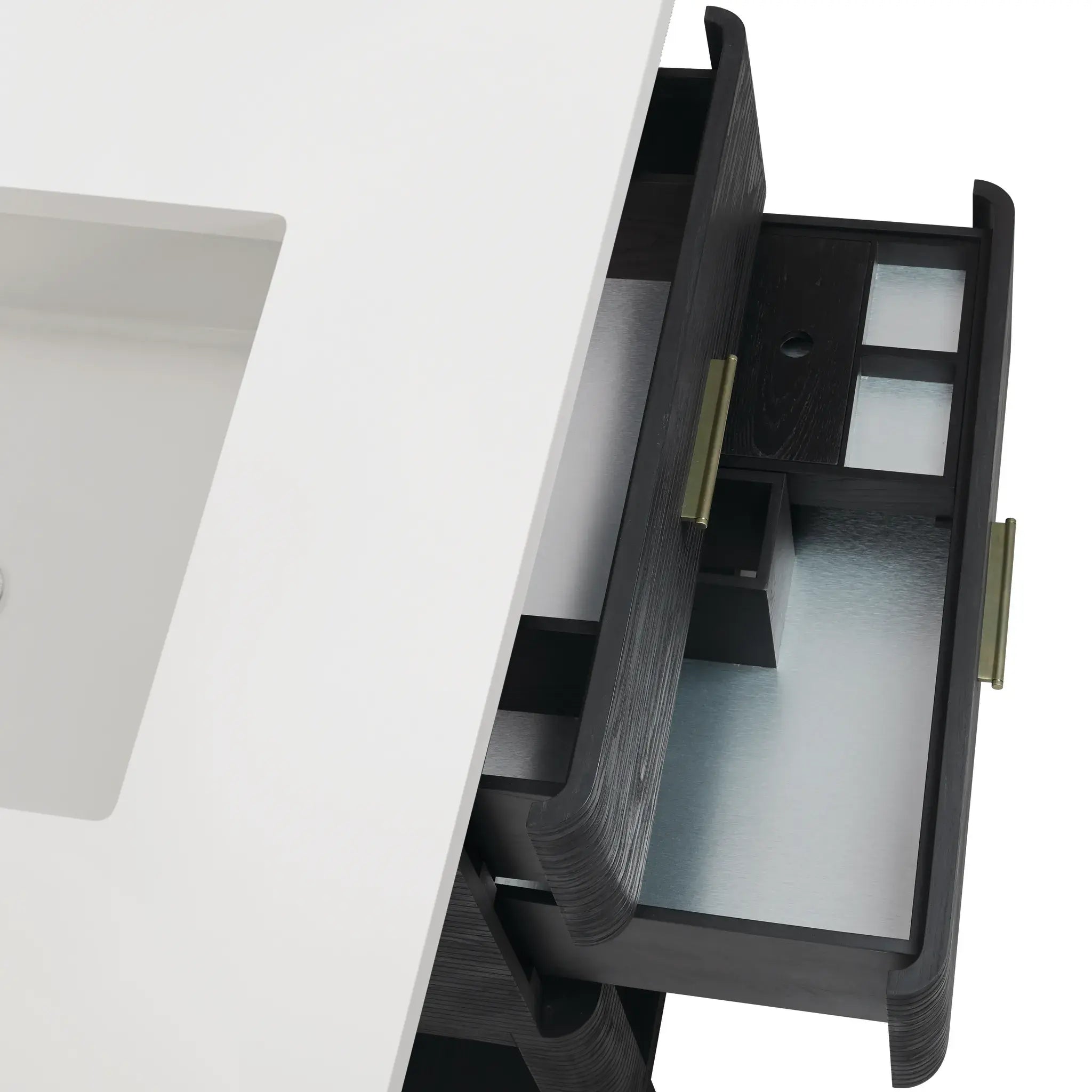 36" Lucian Single Vanity in Carbon Oak-Cabinet Only-Not Available image 6