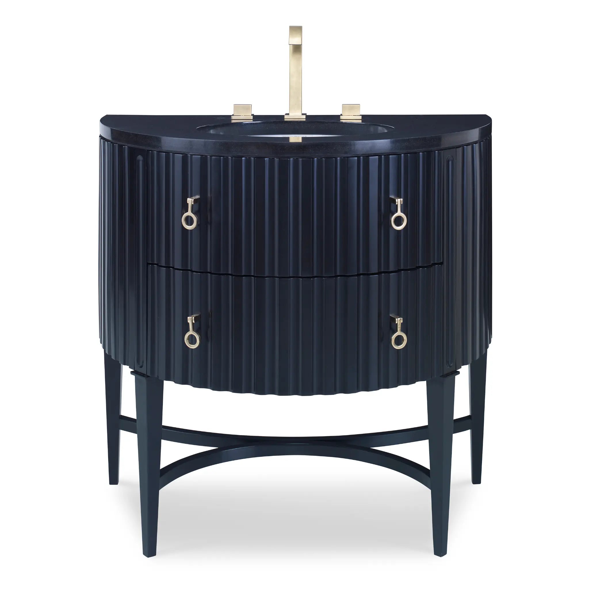36" Lyra Sink Chest - Glossy Black by Ambella Home image