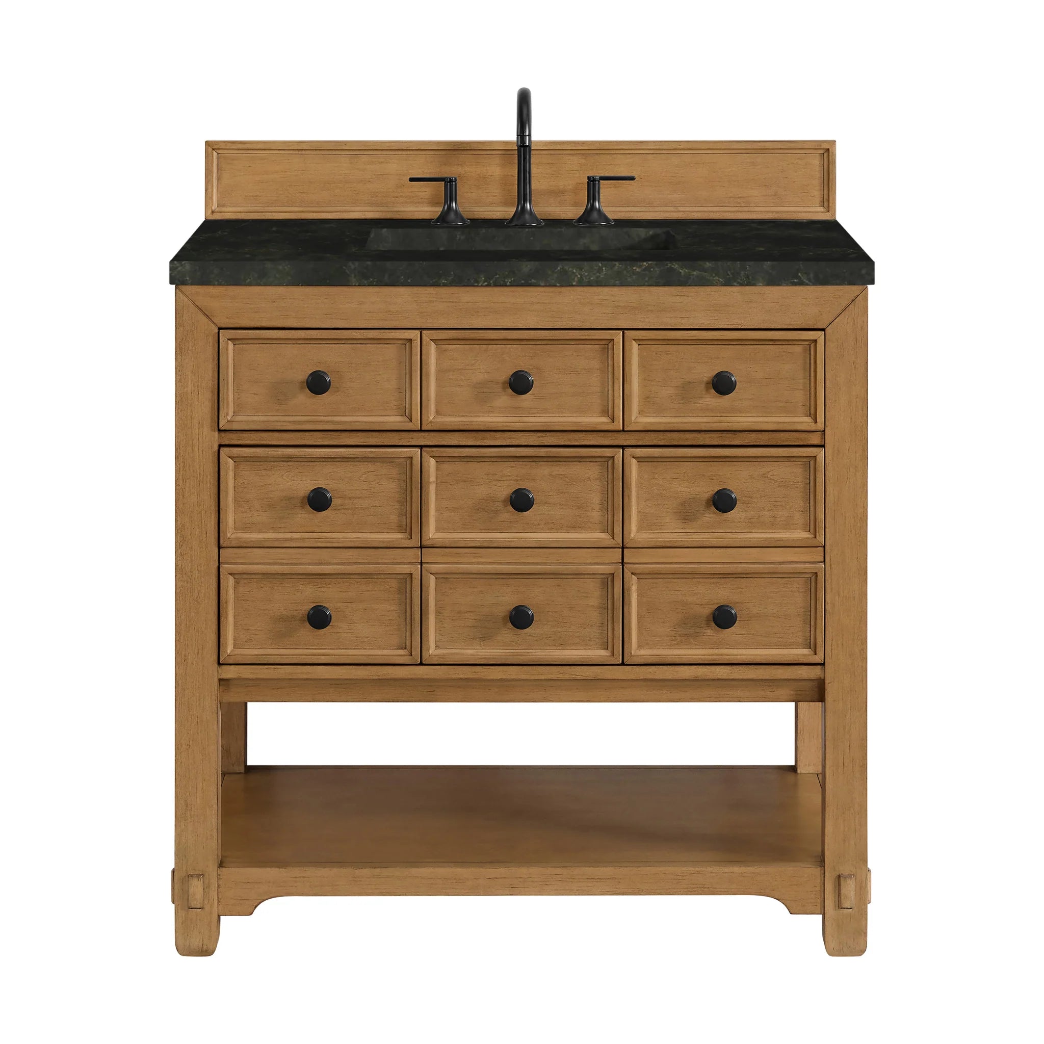 36-malibu-single-vanity-in-amber-birch-by-james-martin-vanities-phantome-eclos-zero-silica image