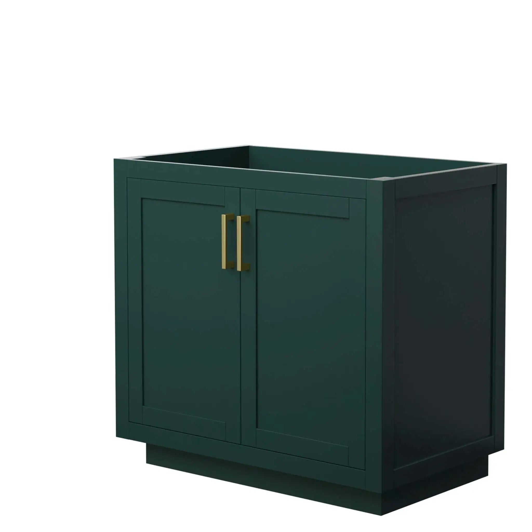 36" Miranda Single Bathroom Vanity in Green with Brushed Gold Trim by Wyndham
