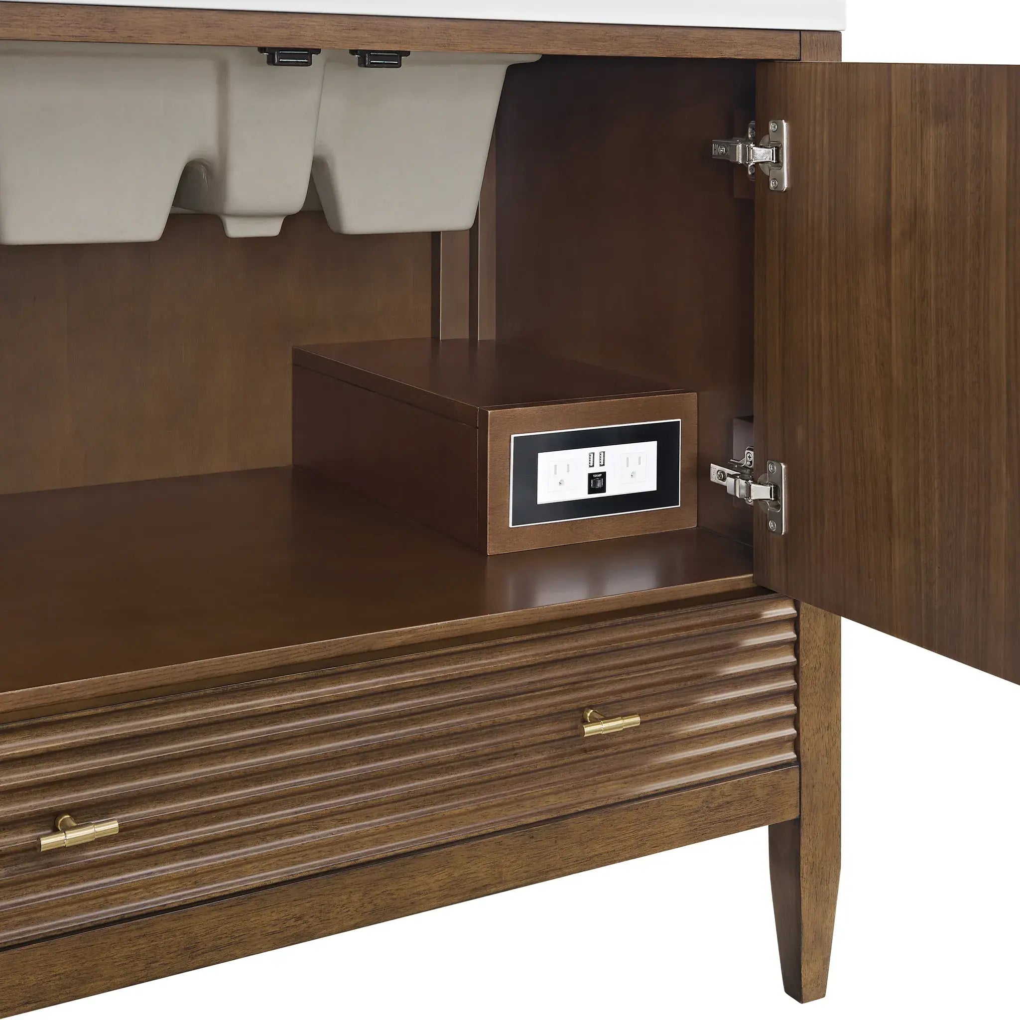 36" Myrrin Vanity in Mid Century Walnut-Cabinet Only-Not Available image 13