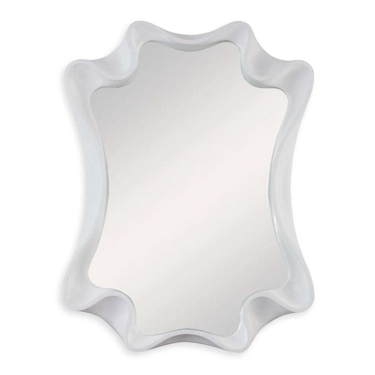 36" Scalloped Mirror - Bright White by Ambella Home image