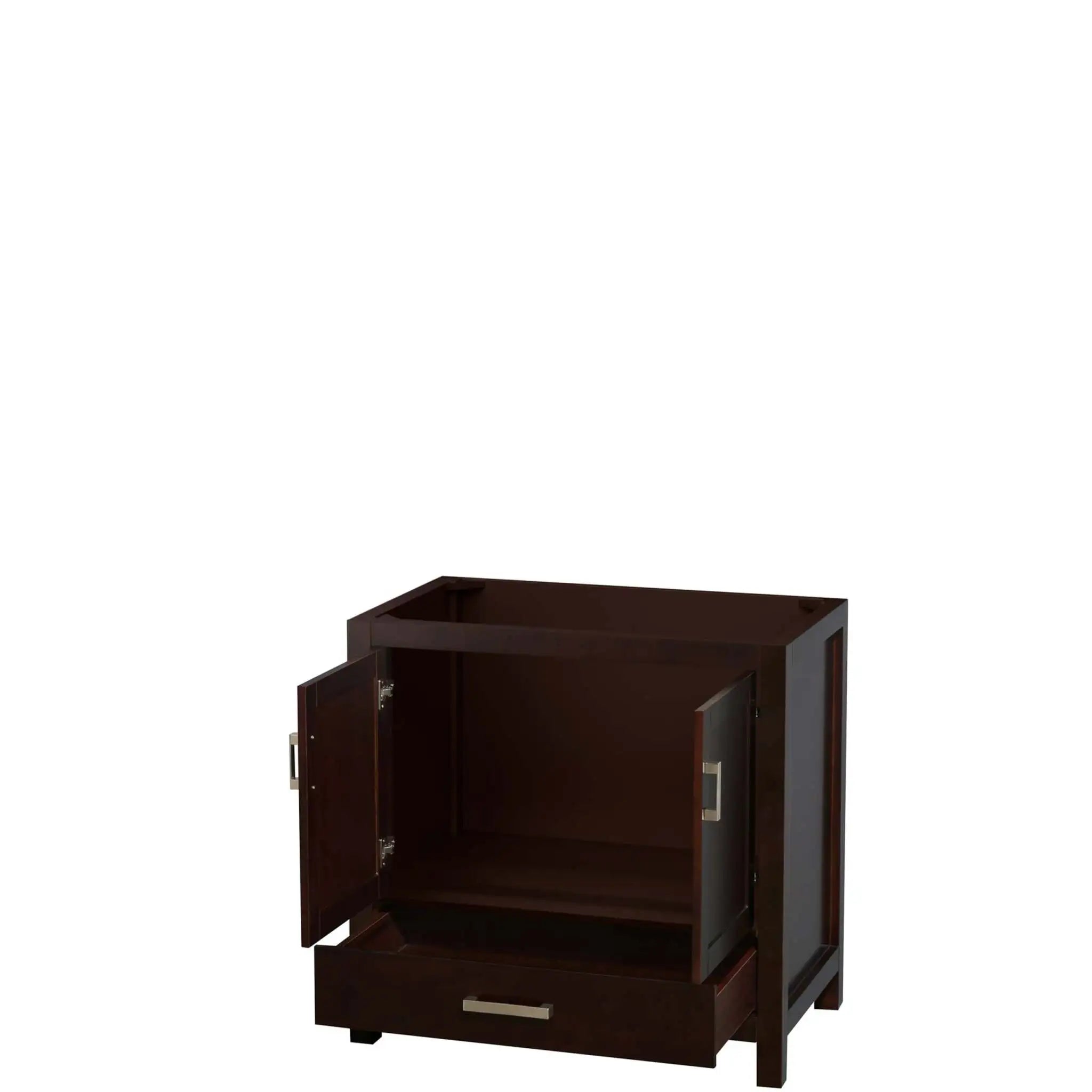 36" Sheffield Single Bathroom Vanity in Espresso with Brushed Chrome Trim by Wyndham