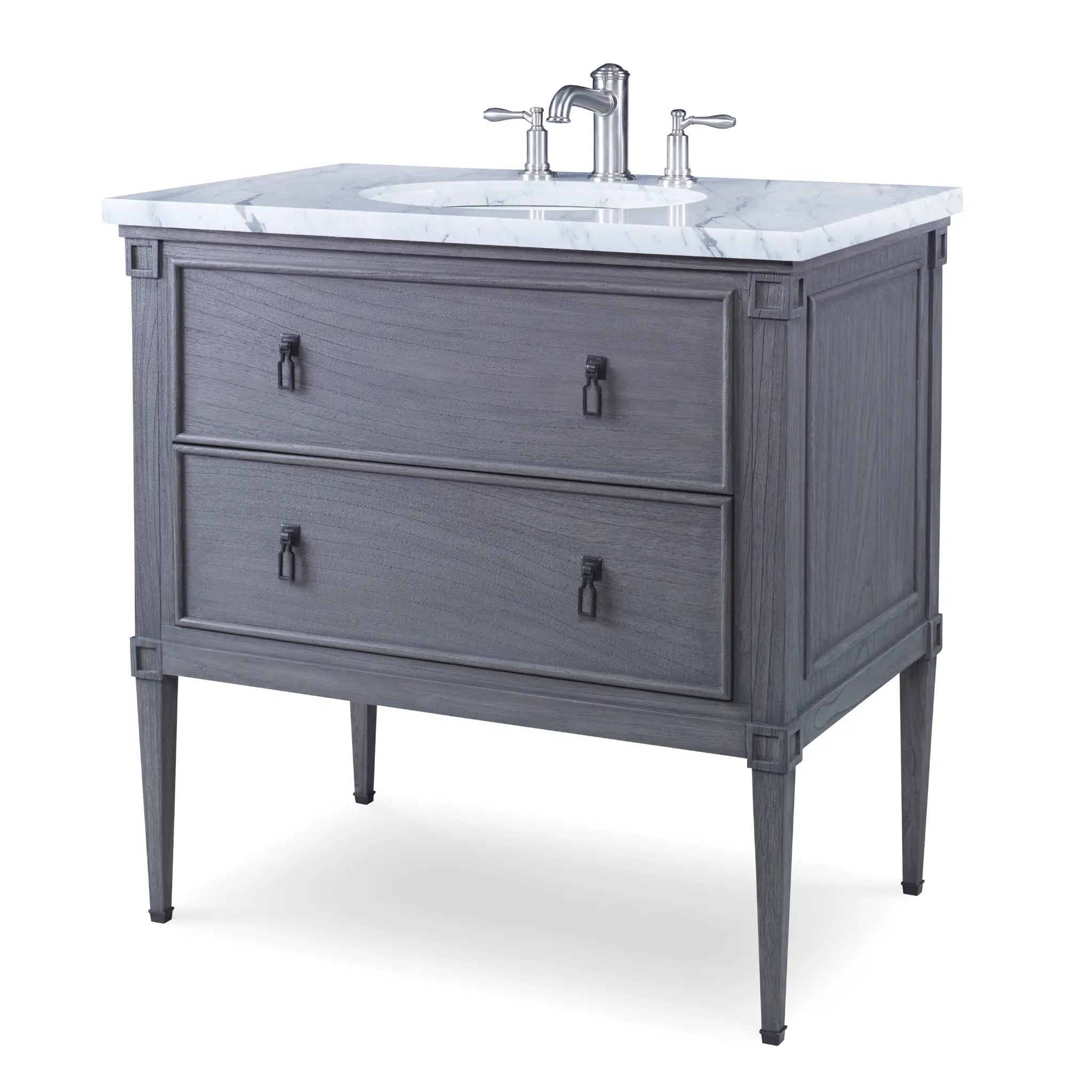 38" Kensington Sink Chest - Wire Brush by Ambella Home image 1