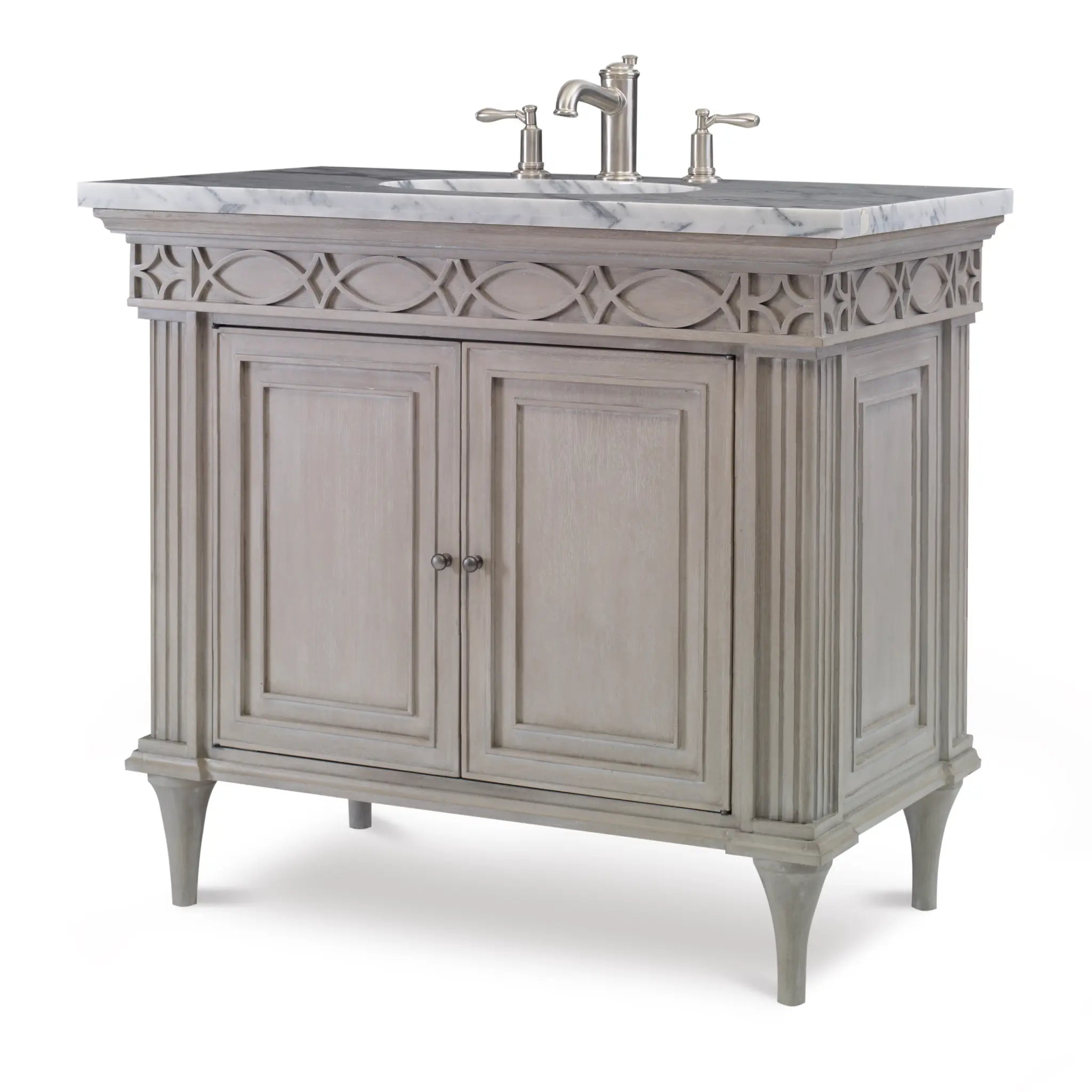 40" Seville Sink Chest - French White by Ambella Home image 1