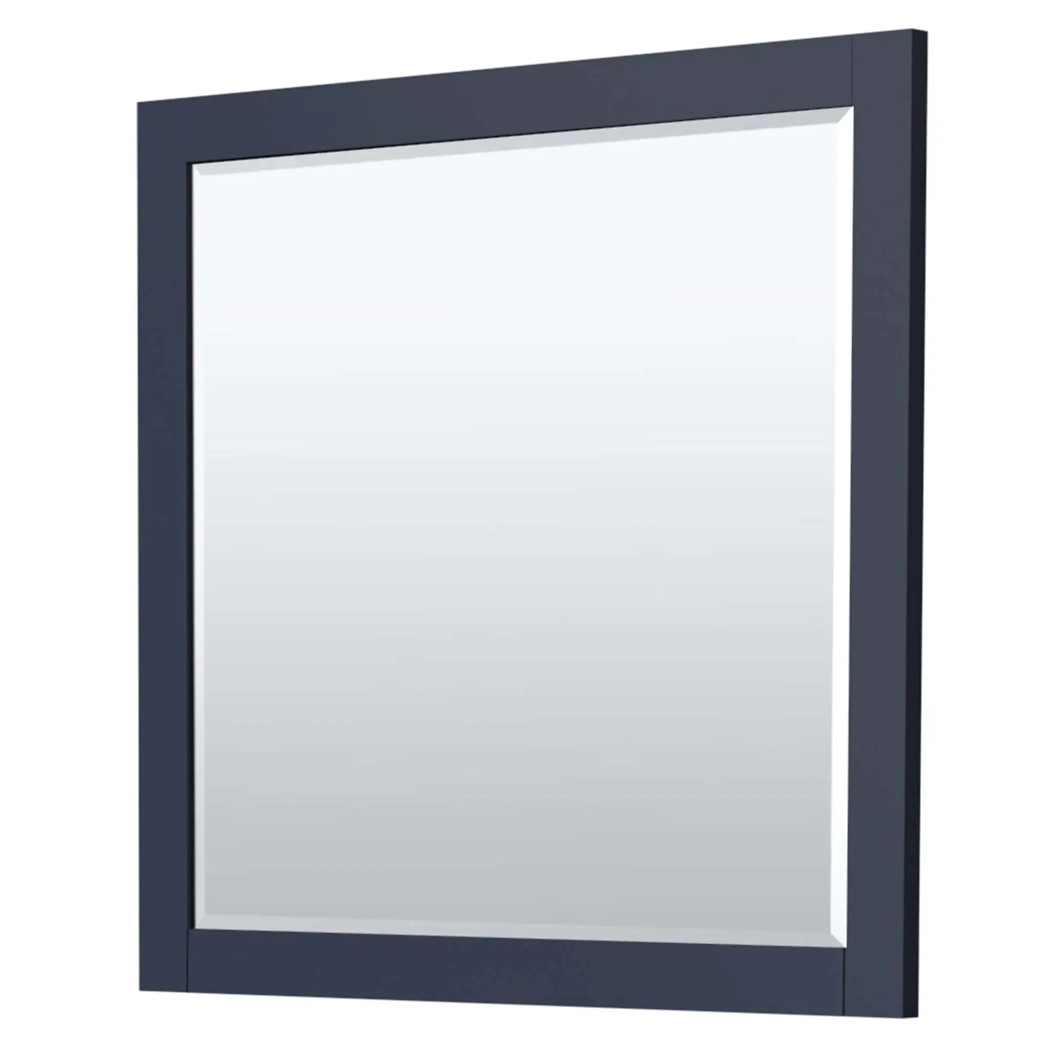 42" Miranda Single Bathroom Vanity in Dark Blue with Brushed Gold Trim & 34" Mirror by Wyndham