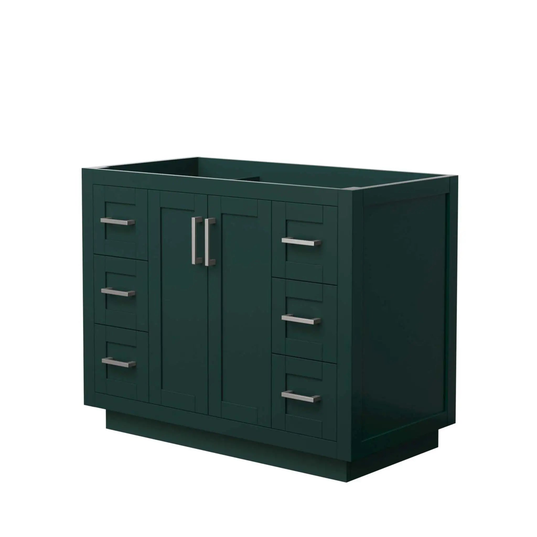 42" Miranda Single Bathroom Vanity in Green with Brushed Nickel Trim by Wyndham