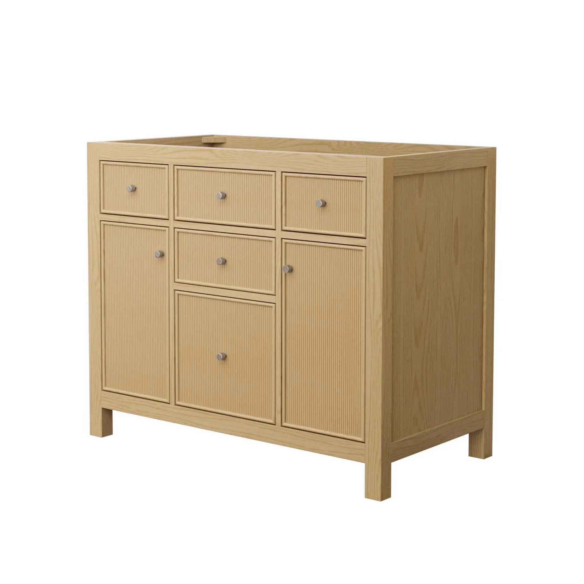 42" Pendry Single Bathroom Vanity in Tanned Oak with Brushed Nickel Trim by Wyndham