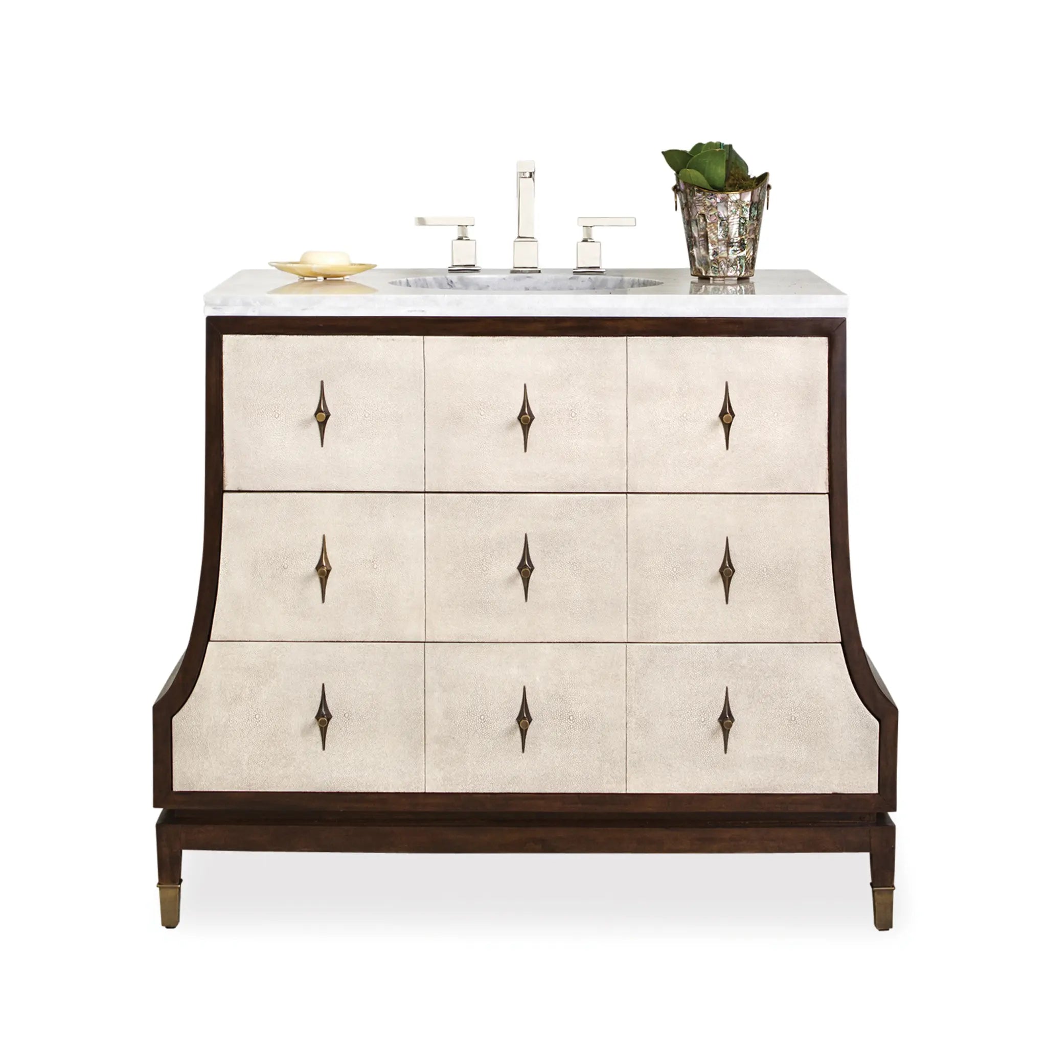 42" Tapered Sink Chest - Medium Walnut by Ambella Home image