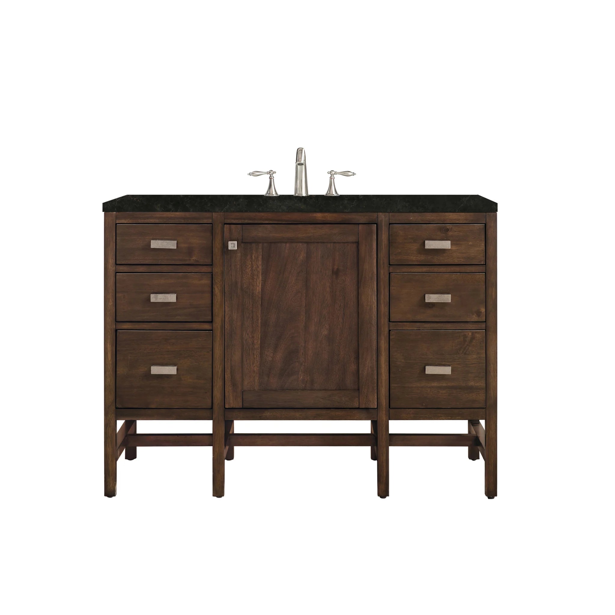 48-addison-single-vanity-cabinet-in-mid-century-acacia-by-james-martin-vanities-e444-v48-mca-phantome-eclos-zero-silica image